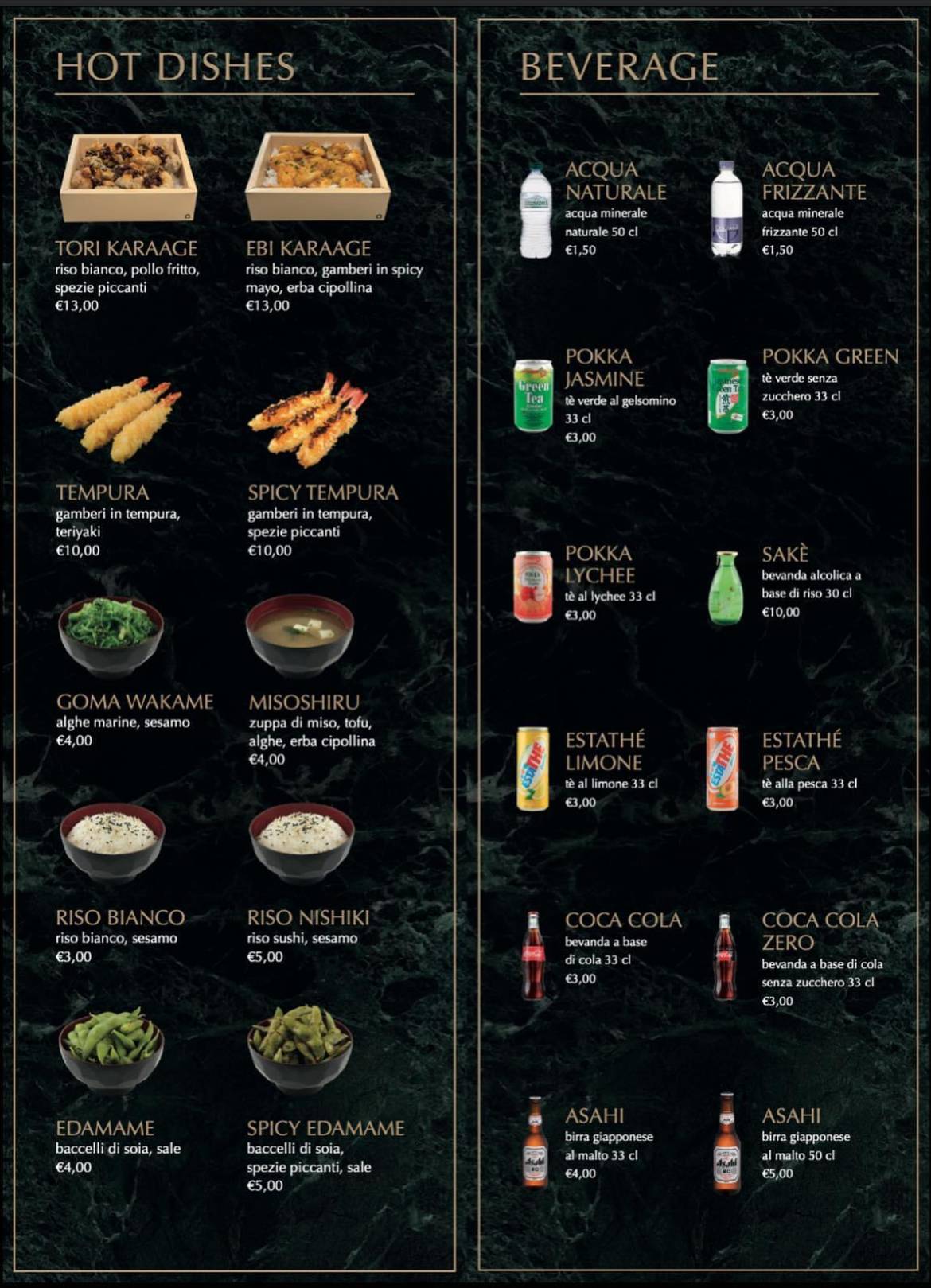 Menu di Bento 