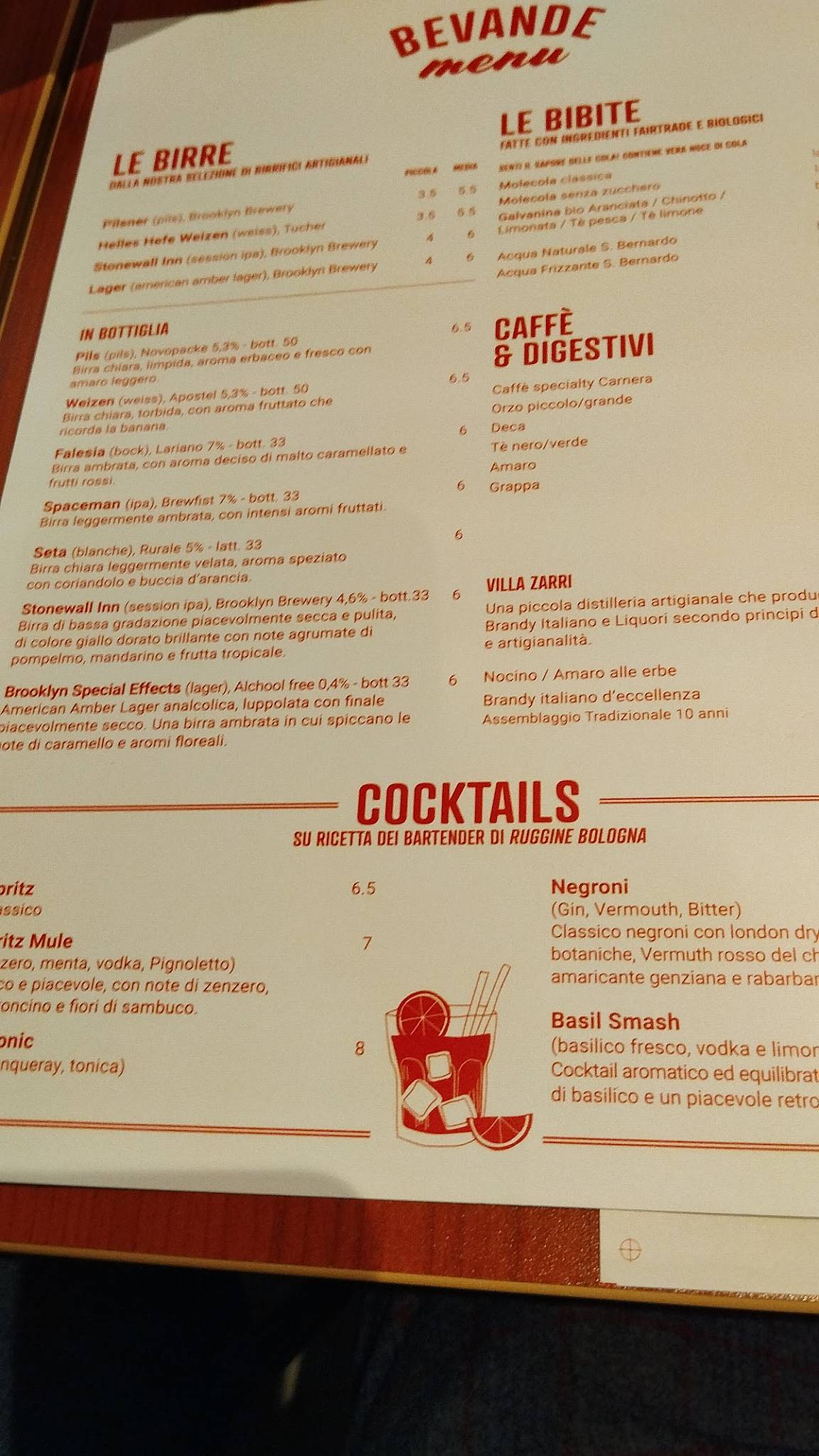 Menu di Berberè Rimini 