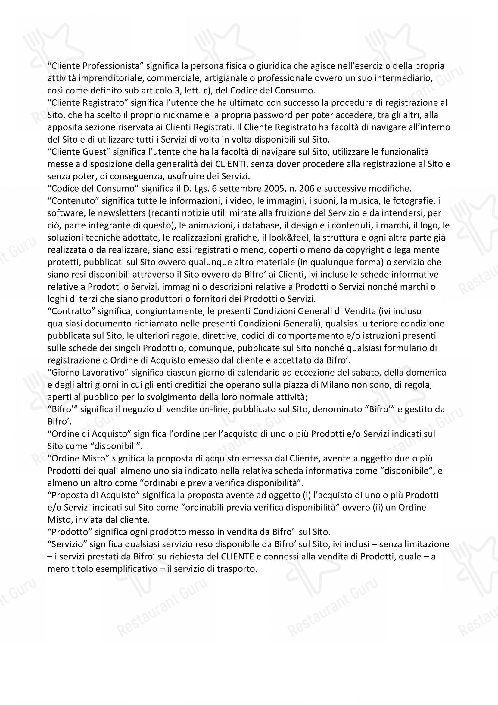 Bifrò - Ristorante di carne in Torino - Menu