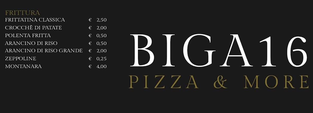 Menu di Biga 16 di Canò Francesco 