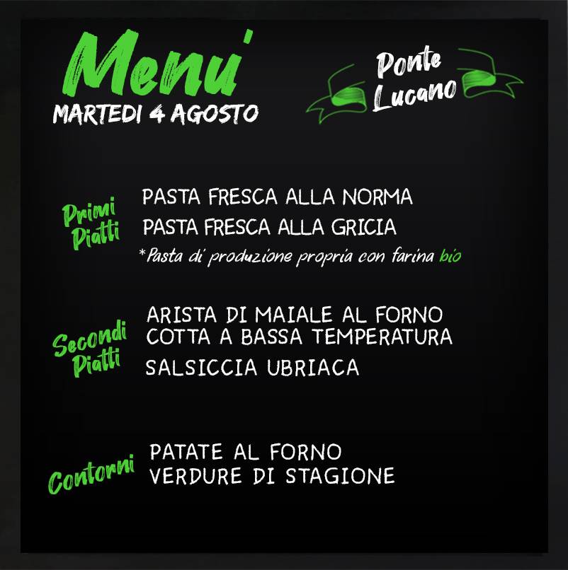 Menu di BioDomus Self Bistrot 