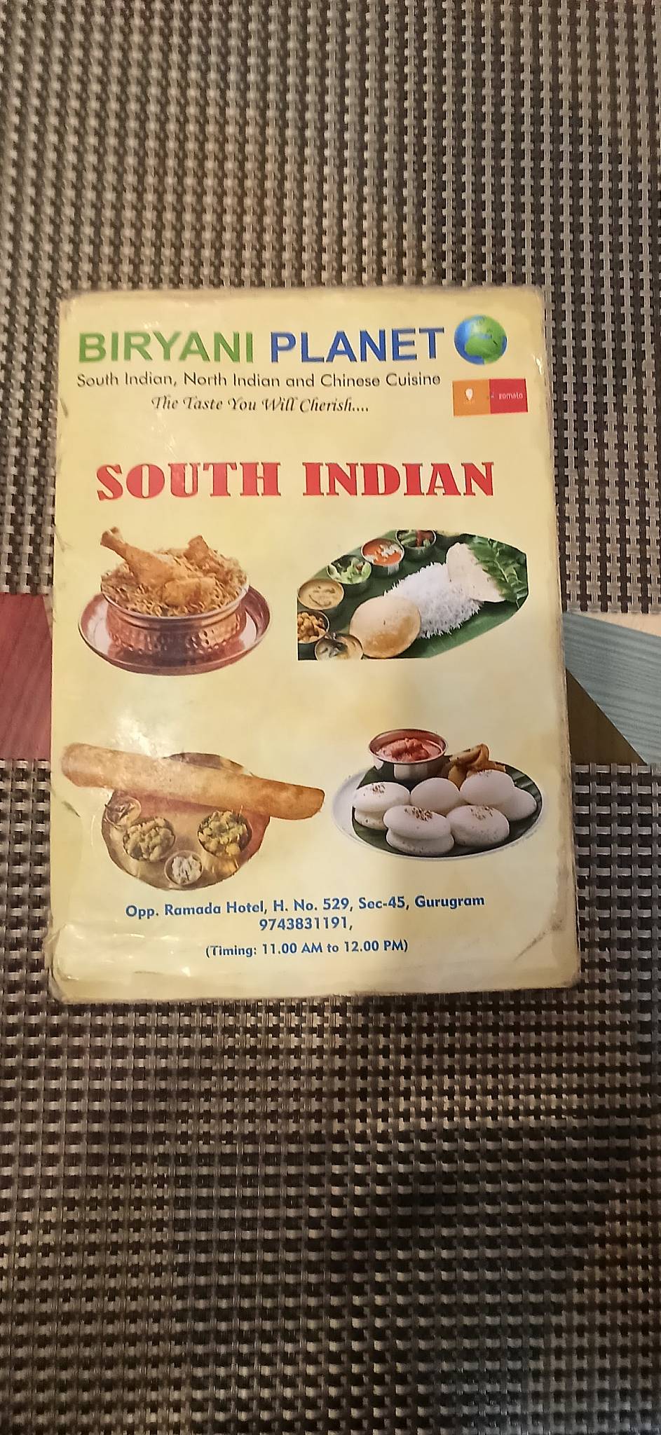Biryani Planet menu