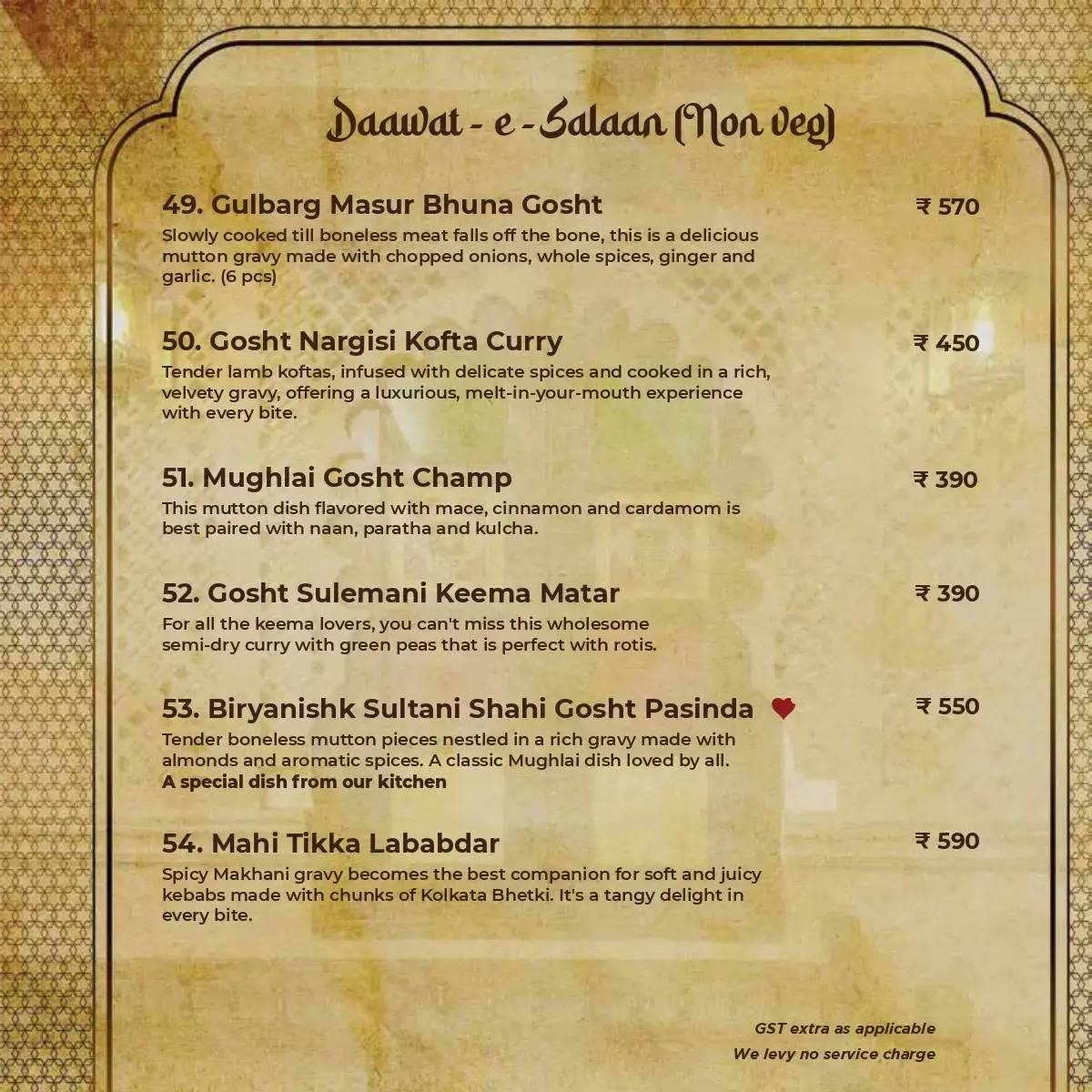 Biryanishk by The Biryani Company - Mudiali menu
