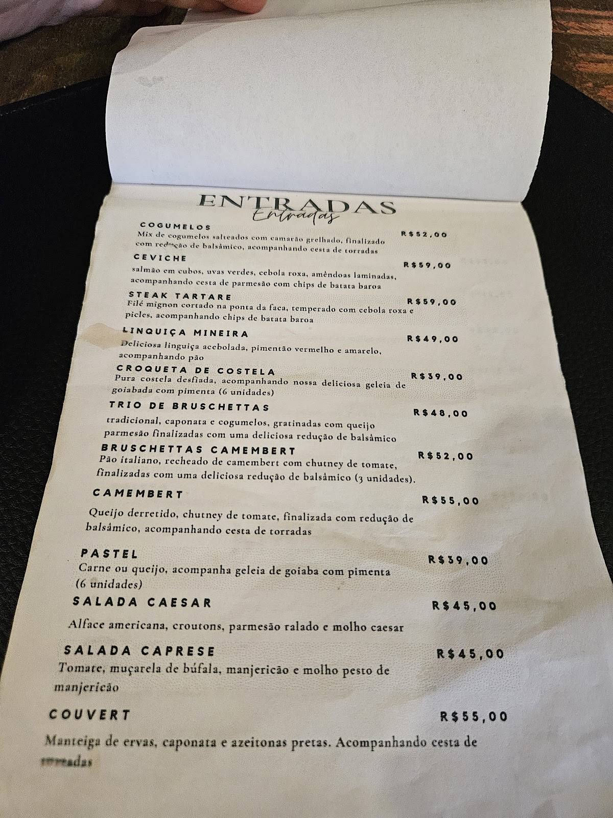 Bistrô Da Montanha cardápio