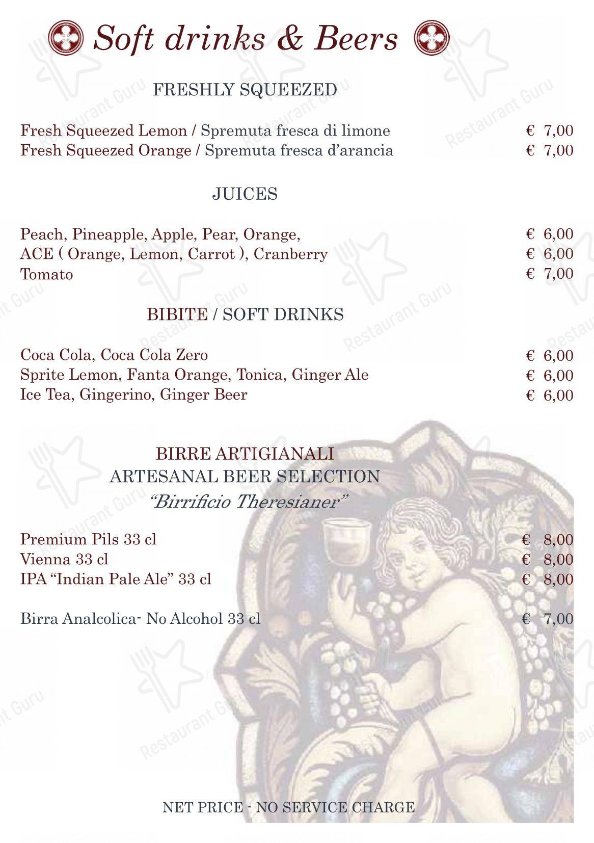 Основное меню per Bistrot de Venise ristorante