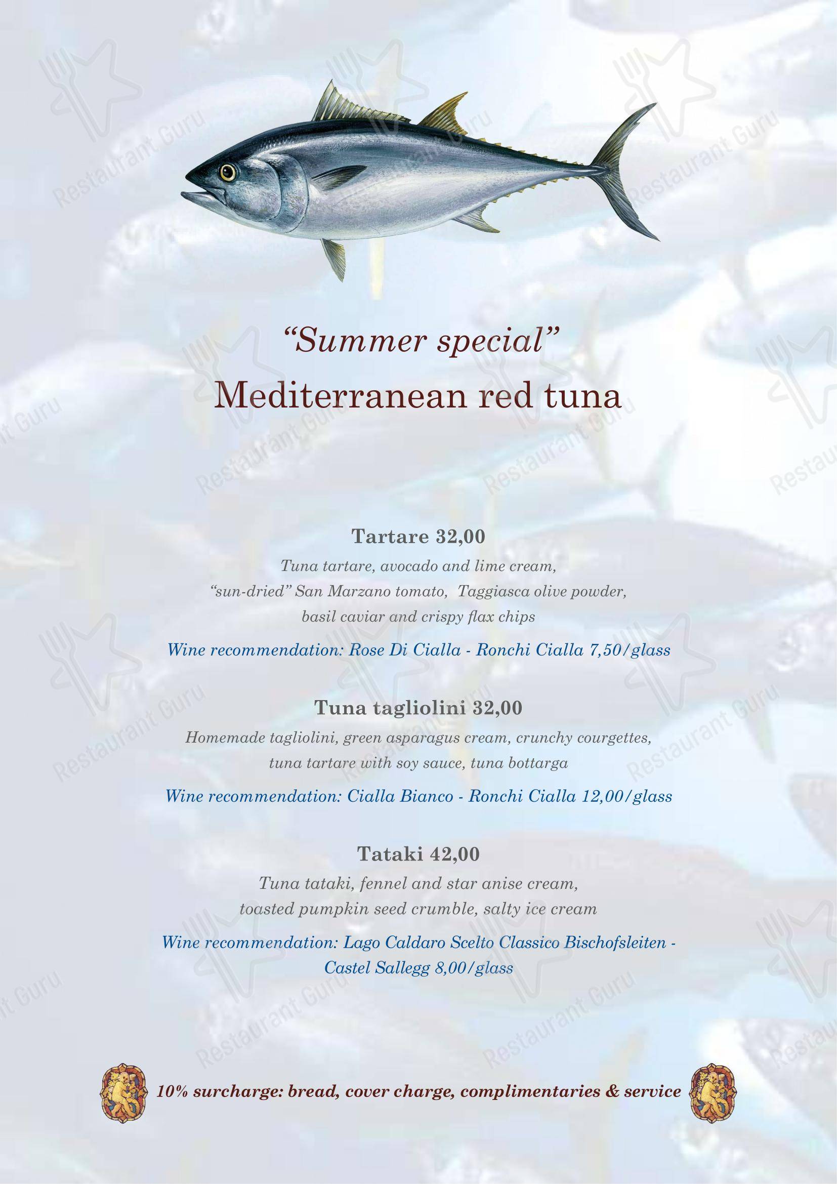 Menu di Bistrot de Venise - Menu