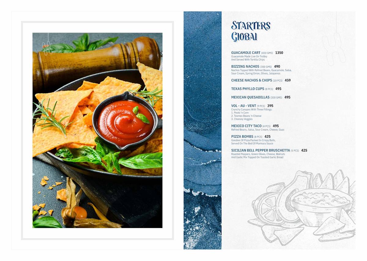 Bizz The Hotel menu