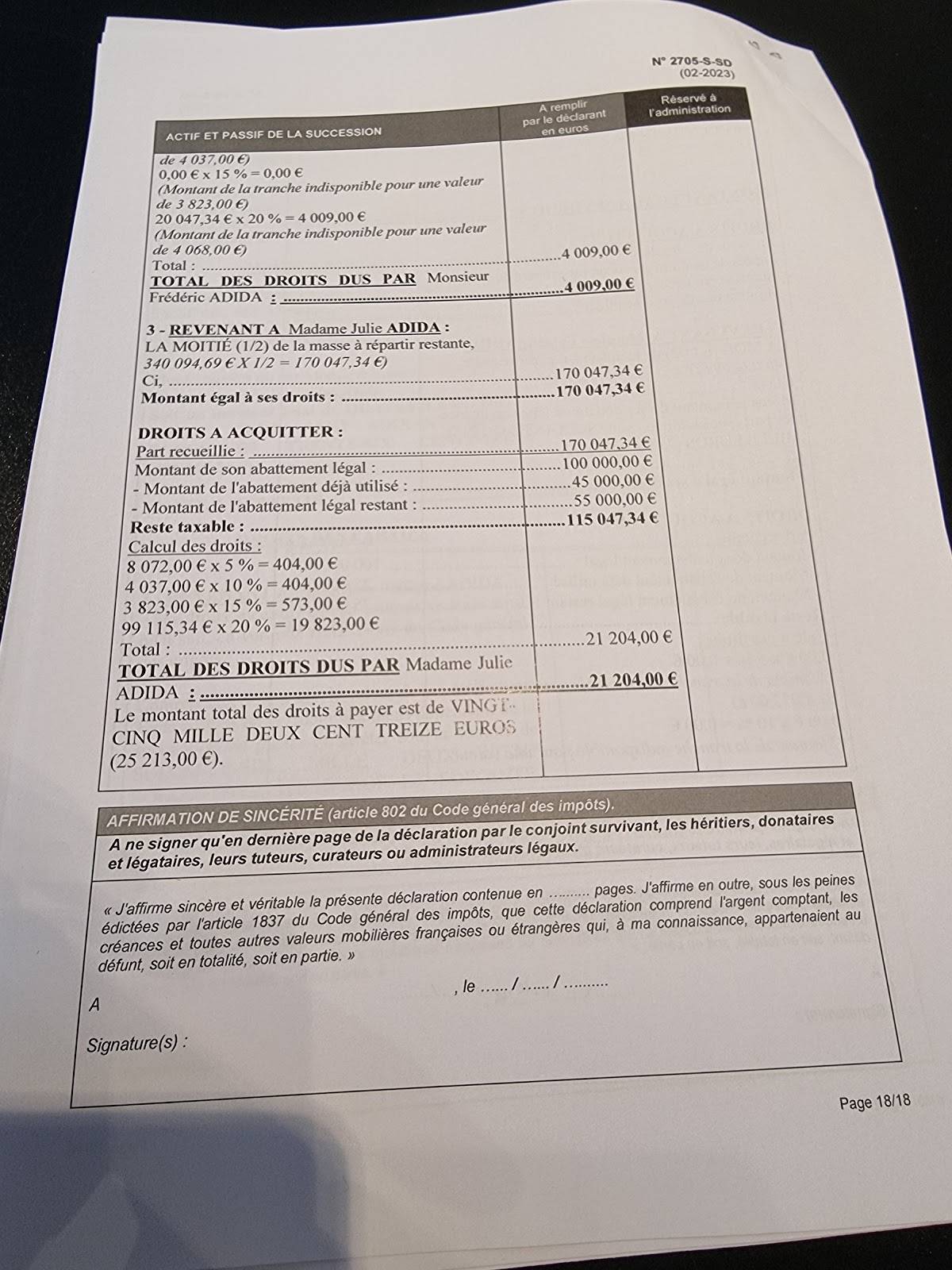 Menu de Bofinger