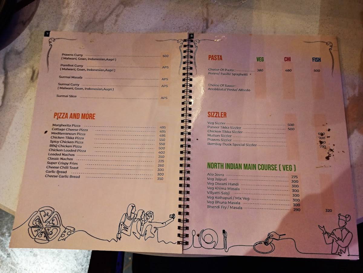 Bombay Duck Yeoor menu