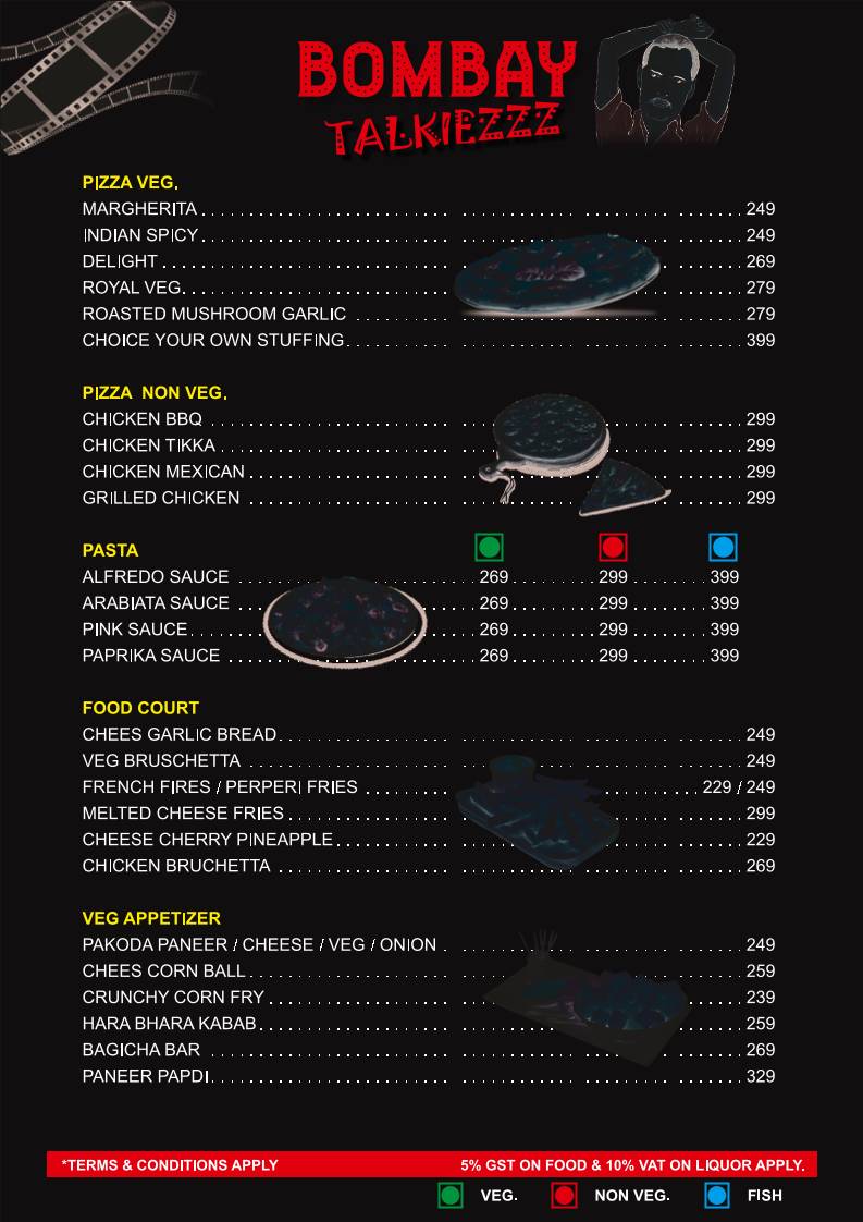Bombay Talkiezzz - Family Restaurant & Bar in Dombivli menu