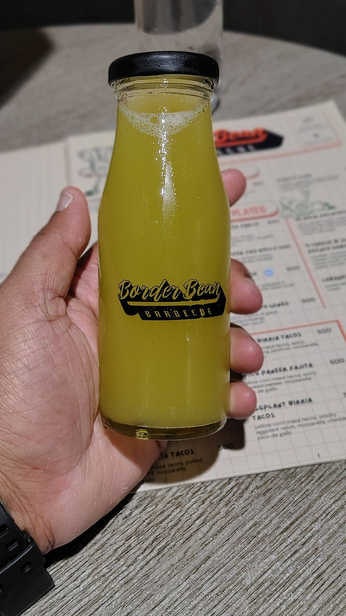 Border Bean Barbecue menu