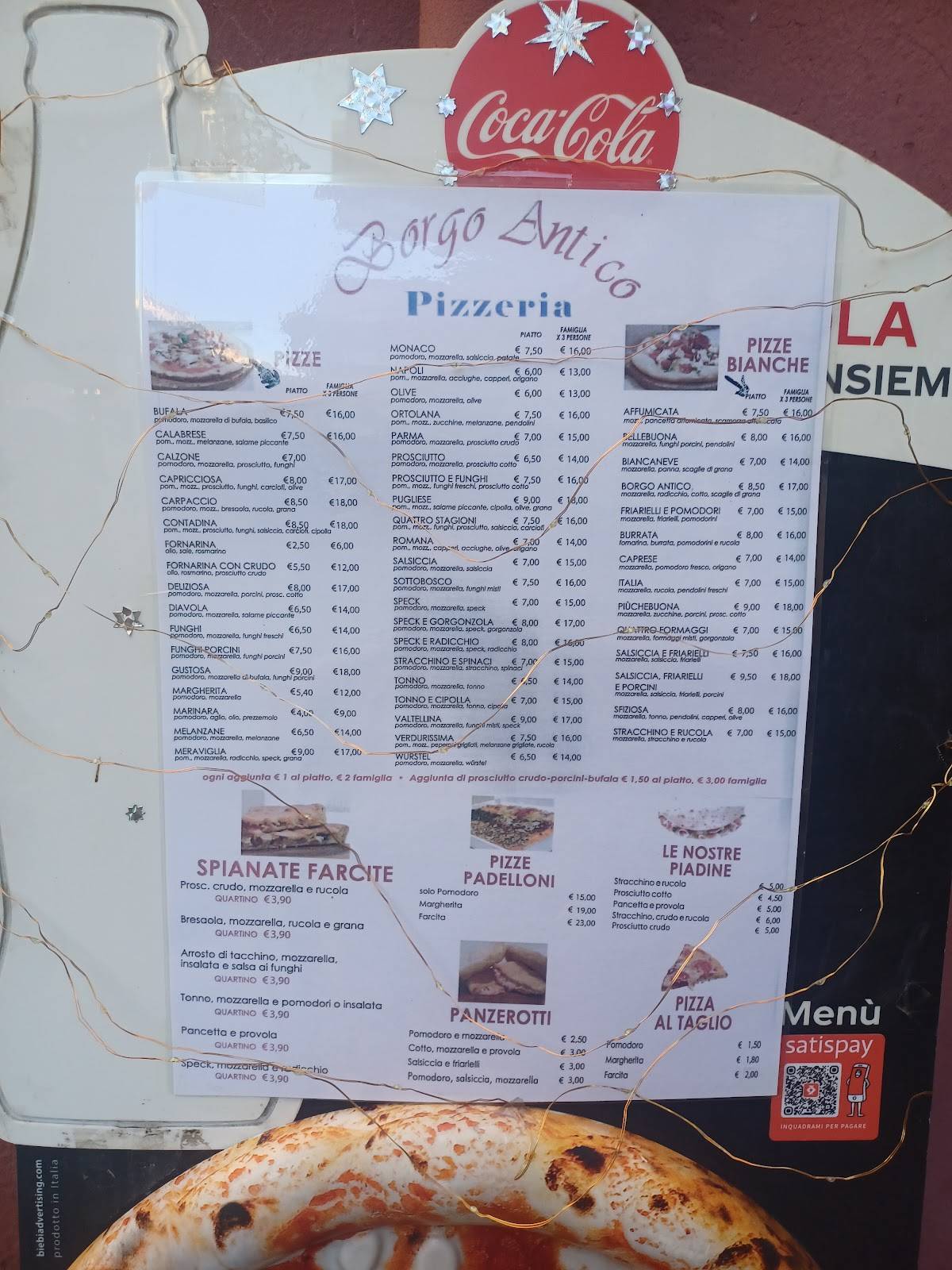 Menu di Borgo Antico 
