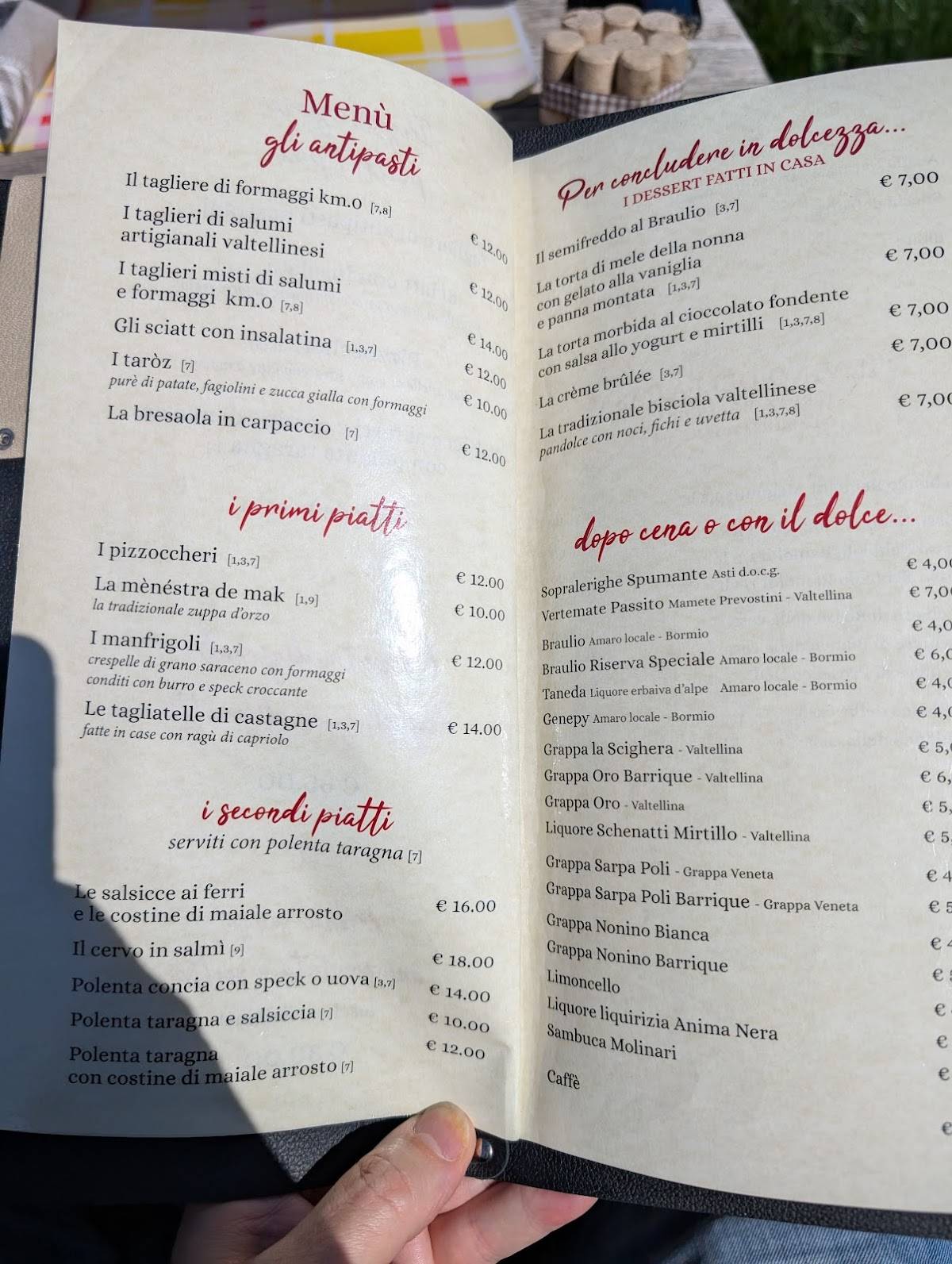 Menu di Ristorante Vecchia Combo 