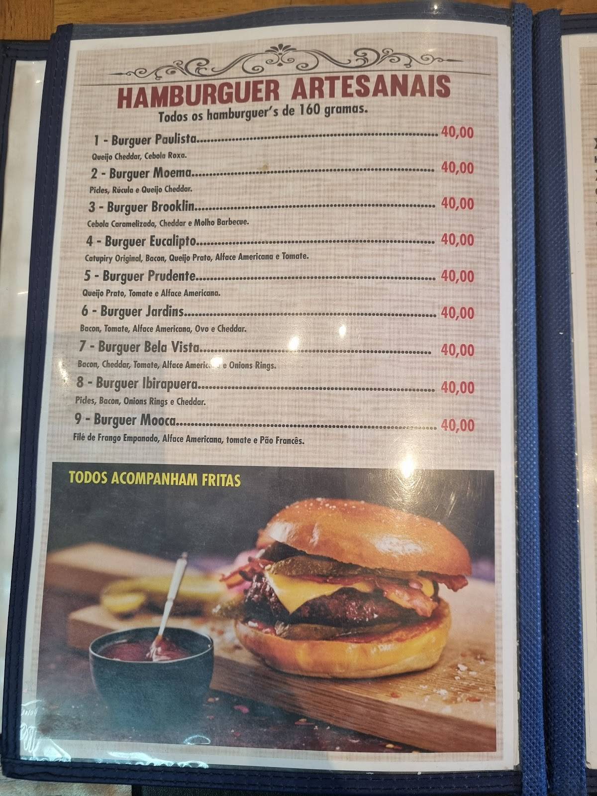 Boteco Garotinha cardápio