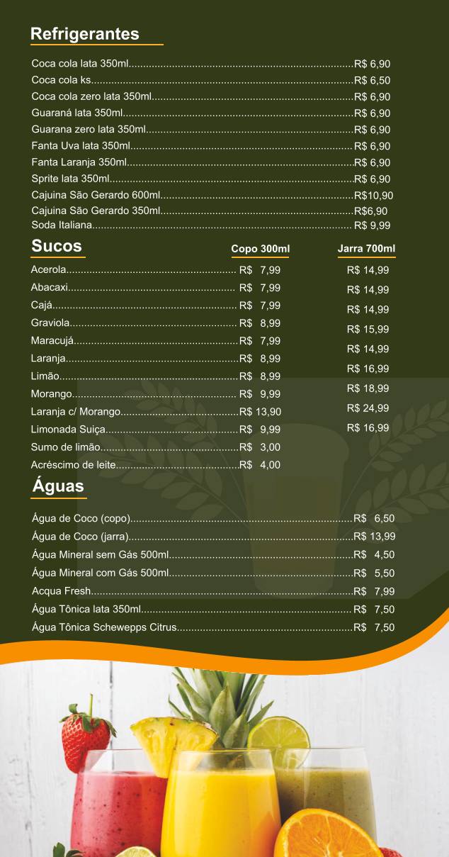 Boteco do Ciço cardápio