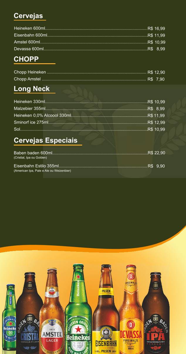 Boteco do Ciço cardápio