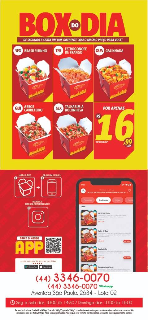 Brasileirinho Delivery - Maringá Pr cardápio