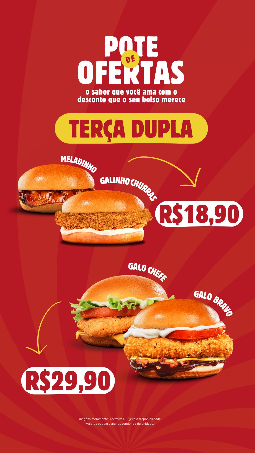 Frango no Pote cardápio