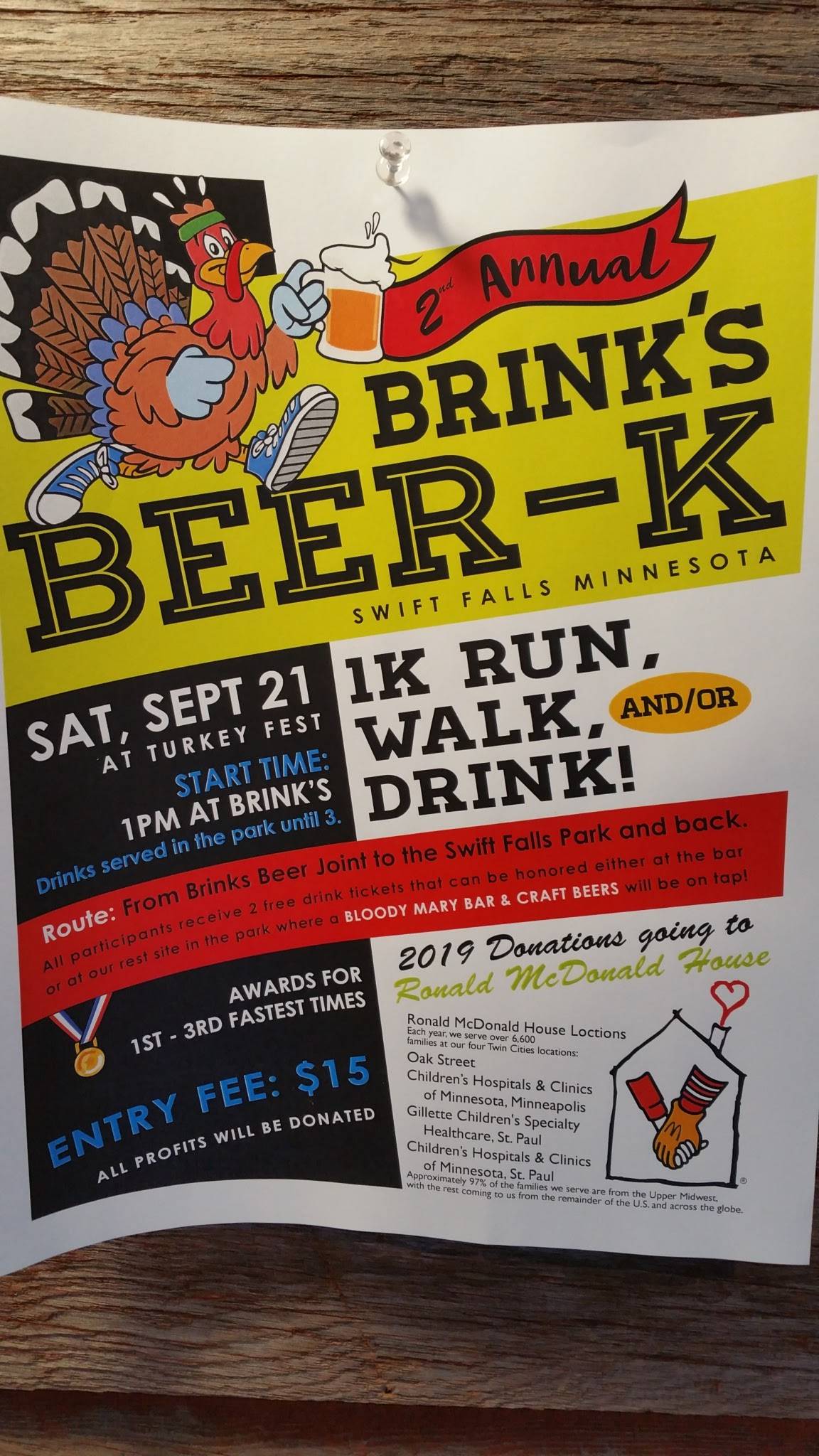 Menu at Brink Beerjoint & Grill pub & bar, Swift Falls