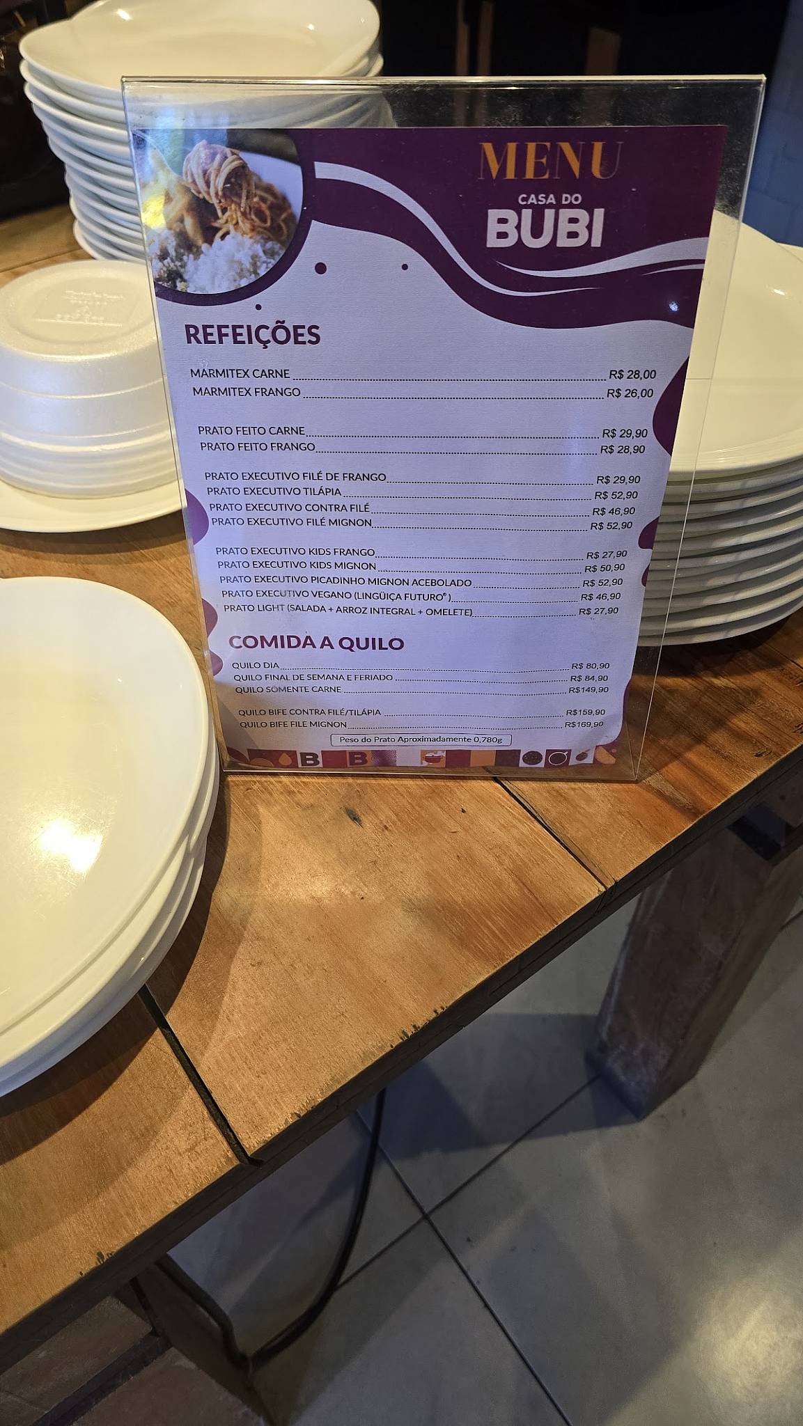 Casa do Bubi - Restaurante e Lanchonete cardápio
