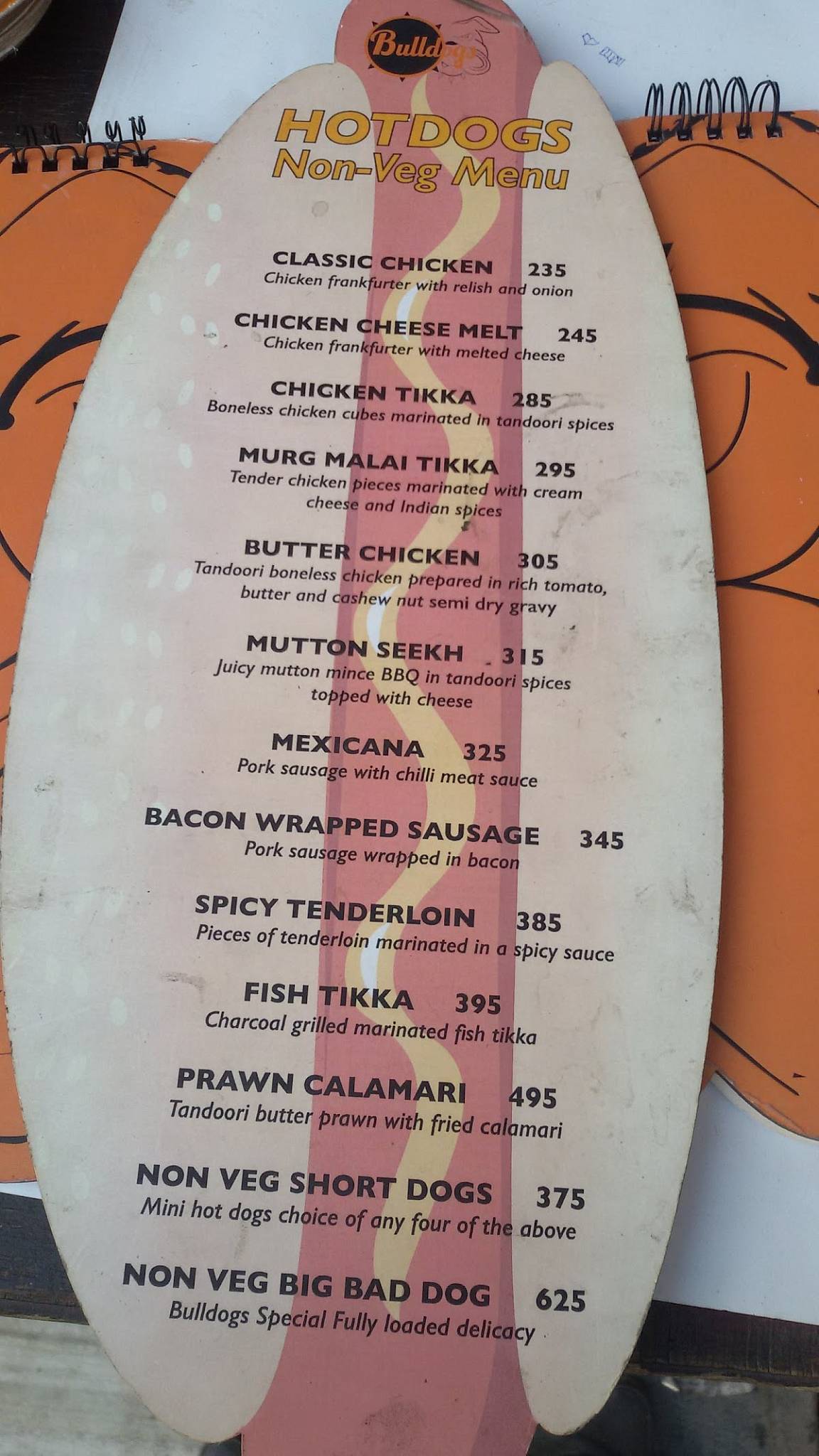 ESCAPE 69 menu