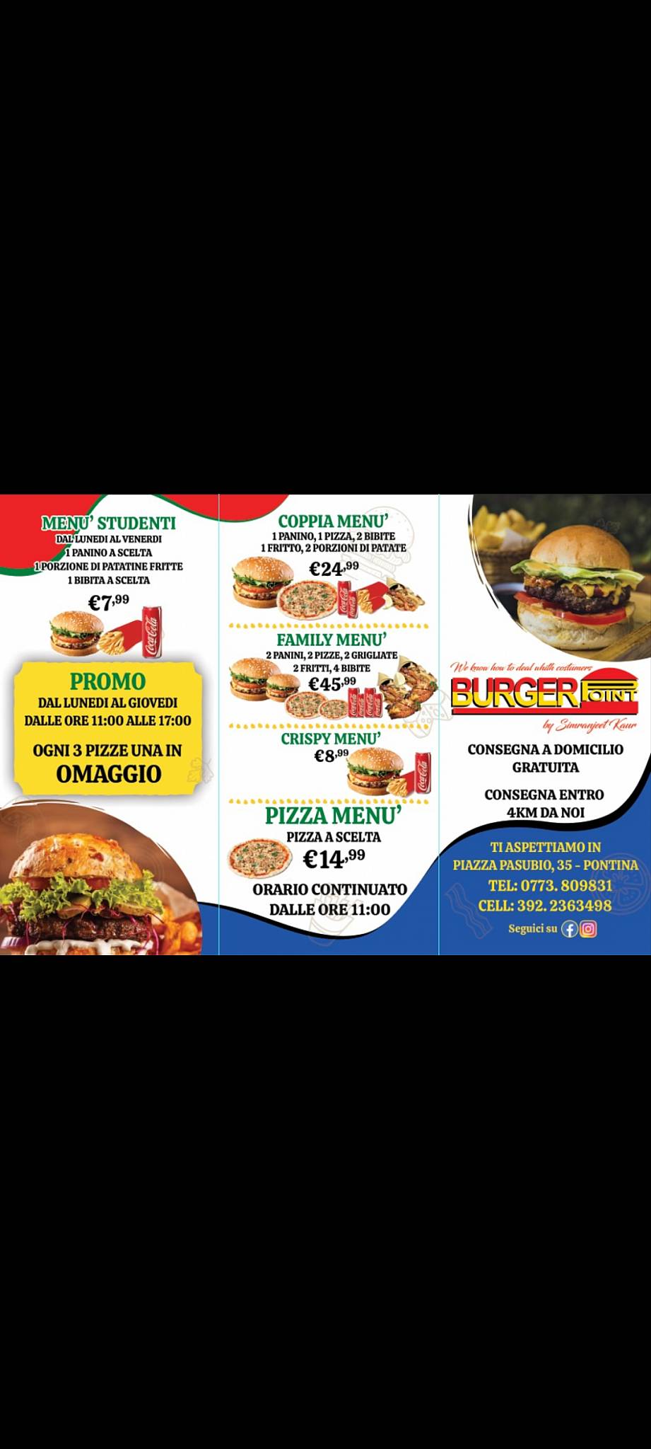 Menu di Burger Point 
