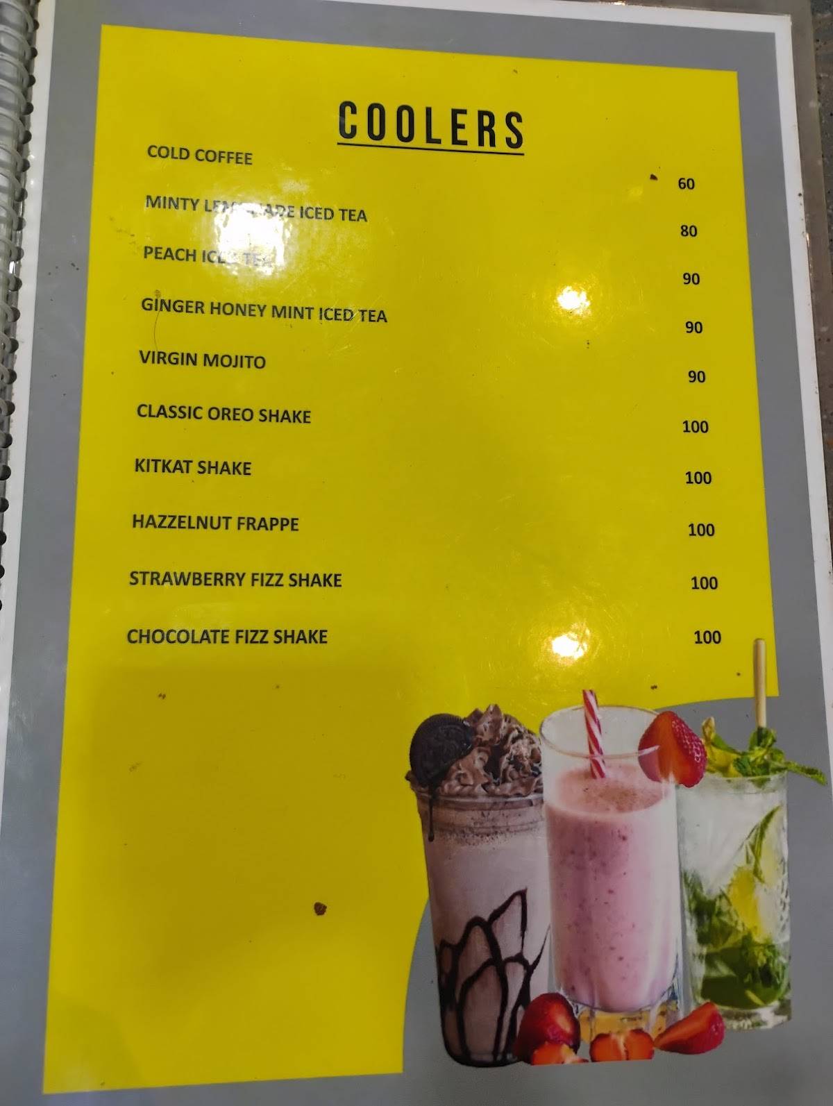 Burgeries menu