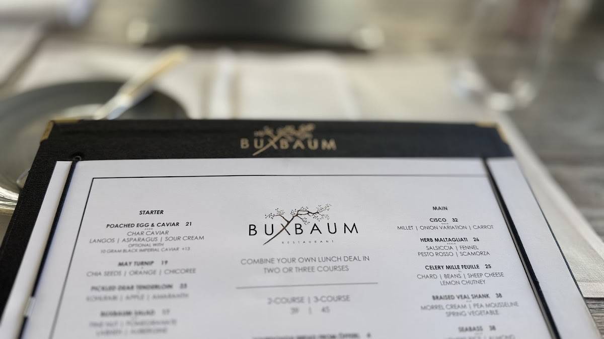 Menu de Buxbaum Restaurant