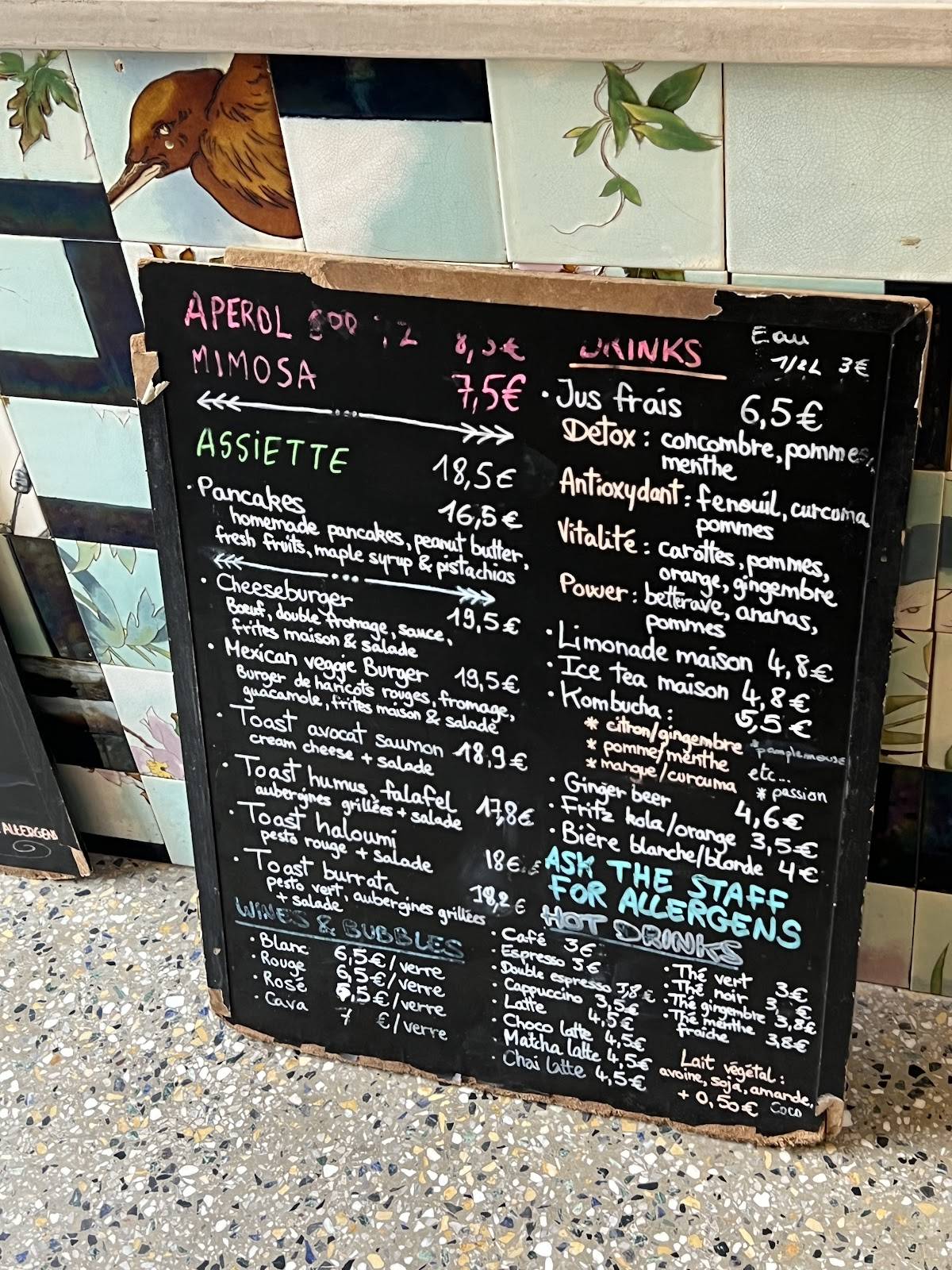 Menu de C H Y L