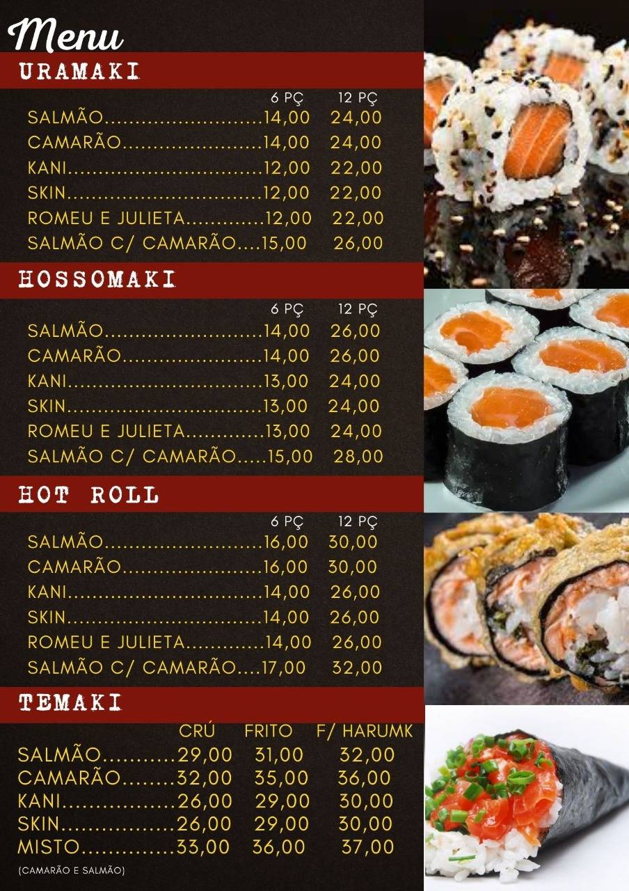 Cê qué Sushi ? cardápio