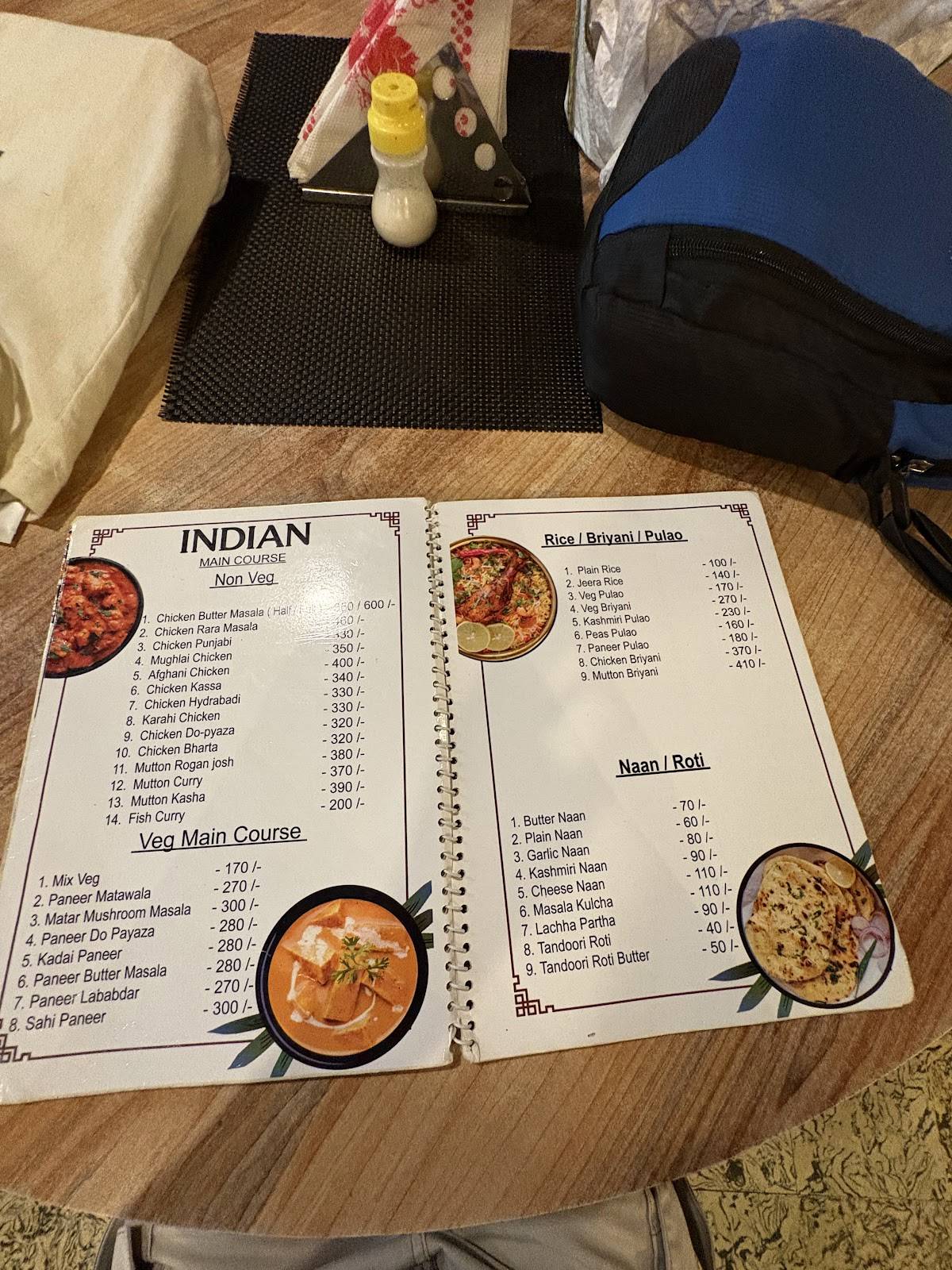 Cafe Axom menu