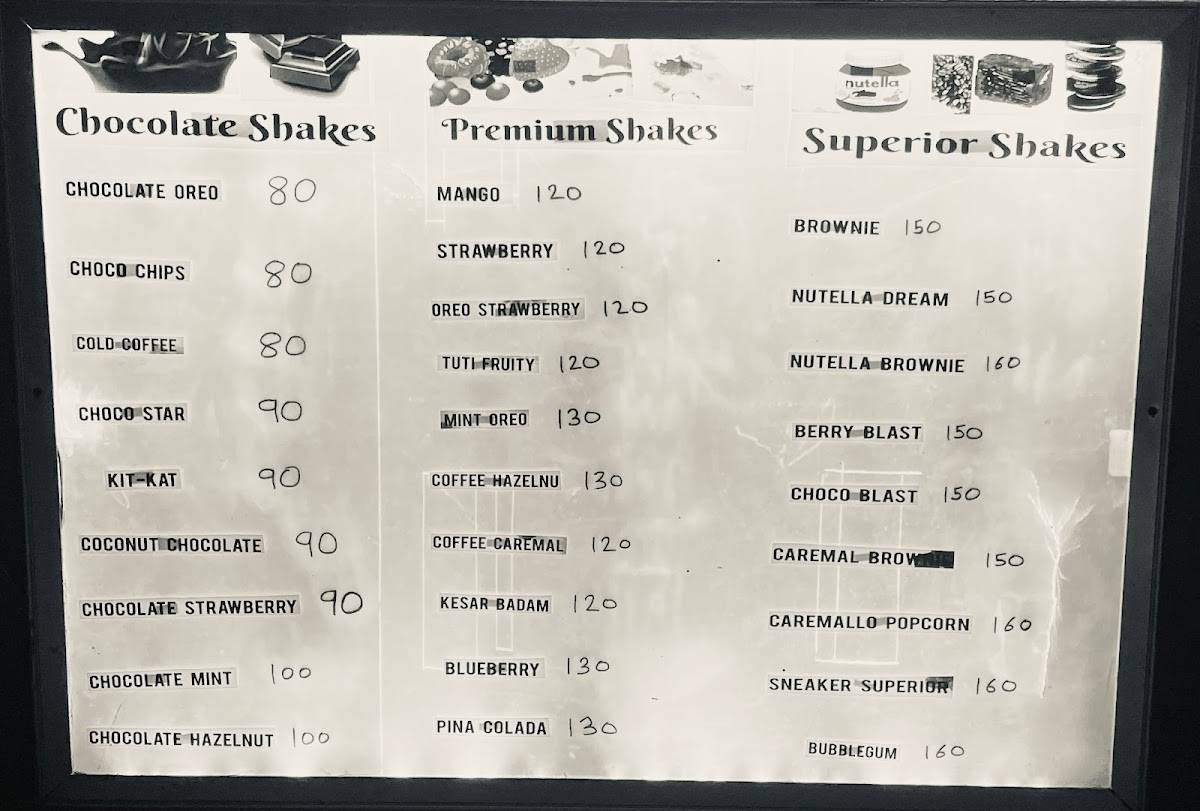 Menu at Bombay Shakers, Mumbai, Dalmia college RD