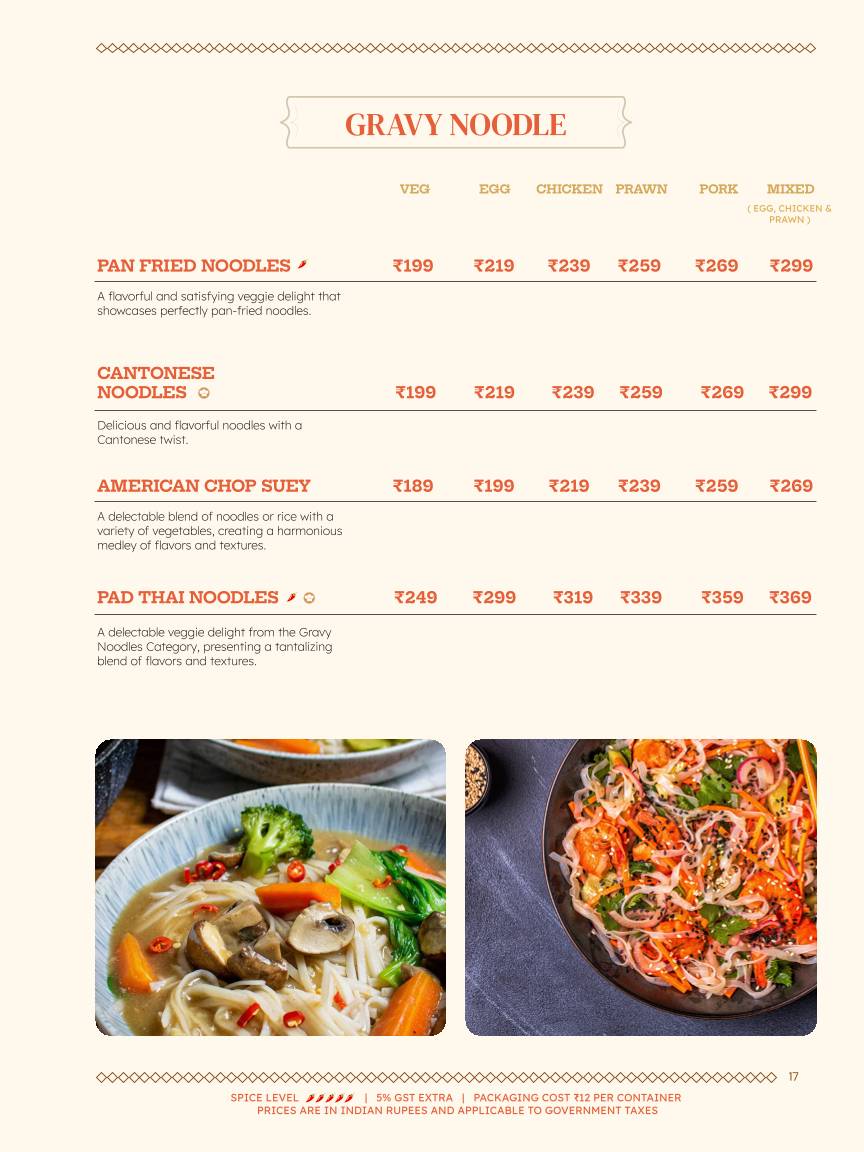 Cafe Calcutta Classic menu