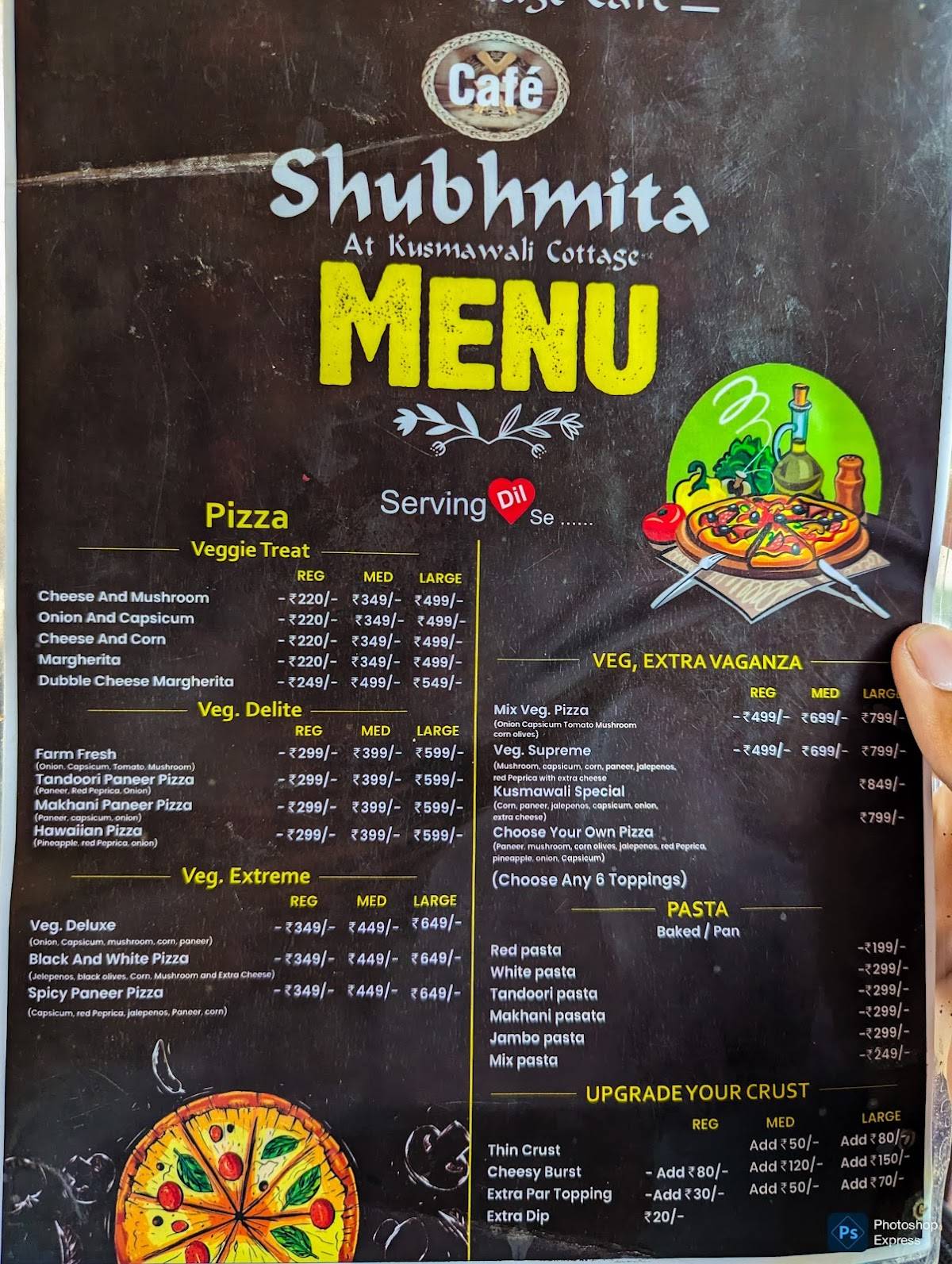 Cafe Shubhmita menu
