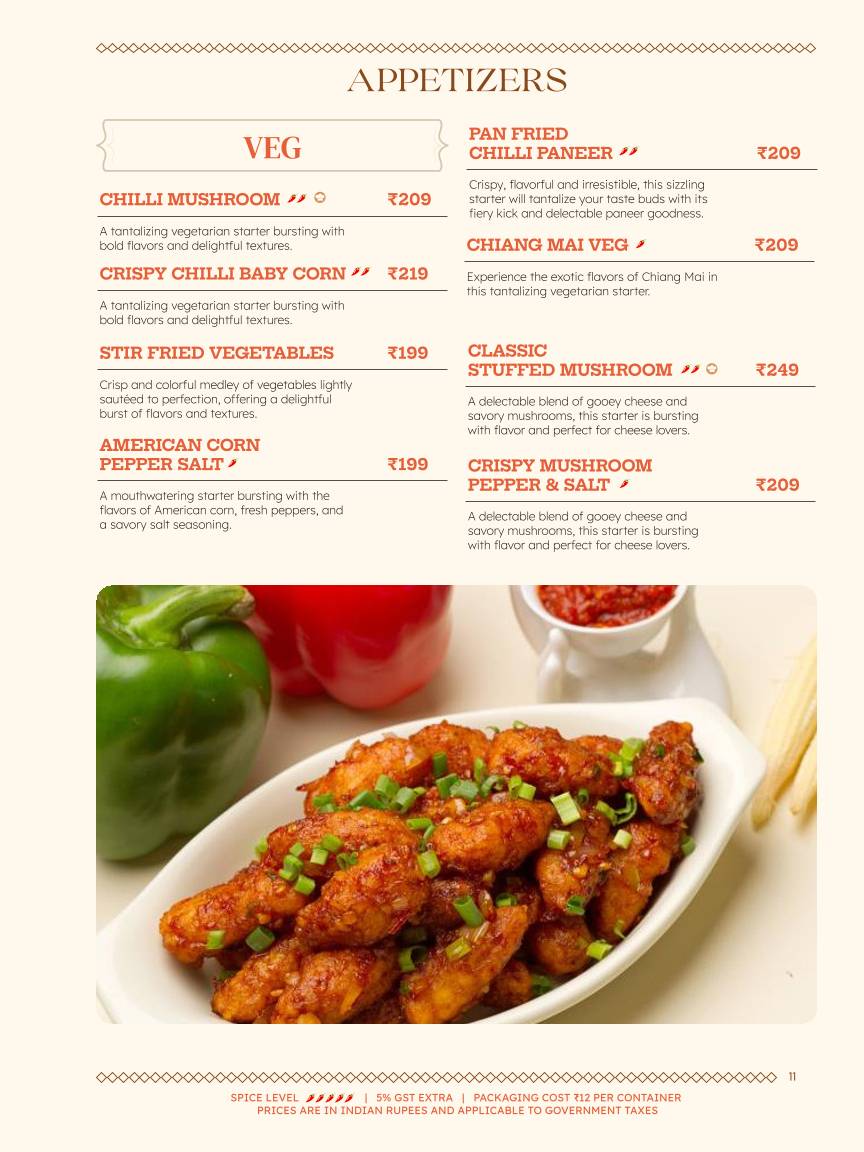 Cafe Calcutta Classic menu