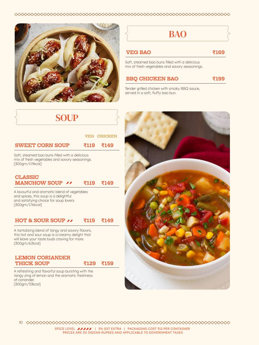 Cafe Calcutta Classic menu