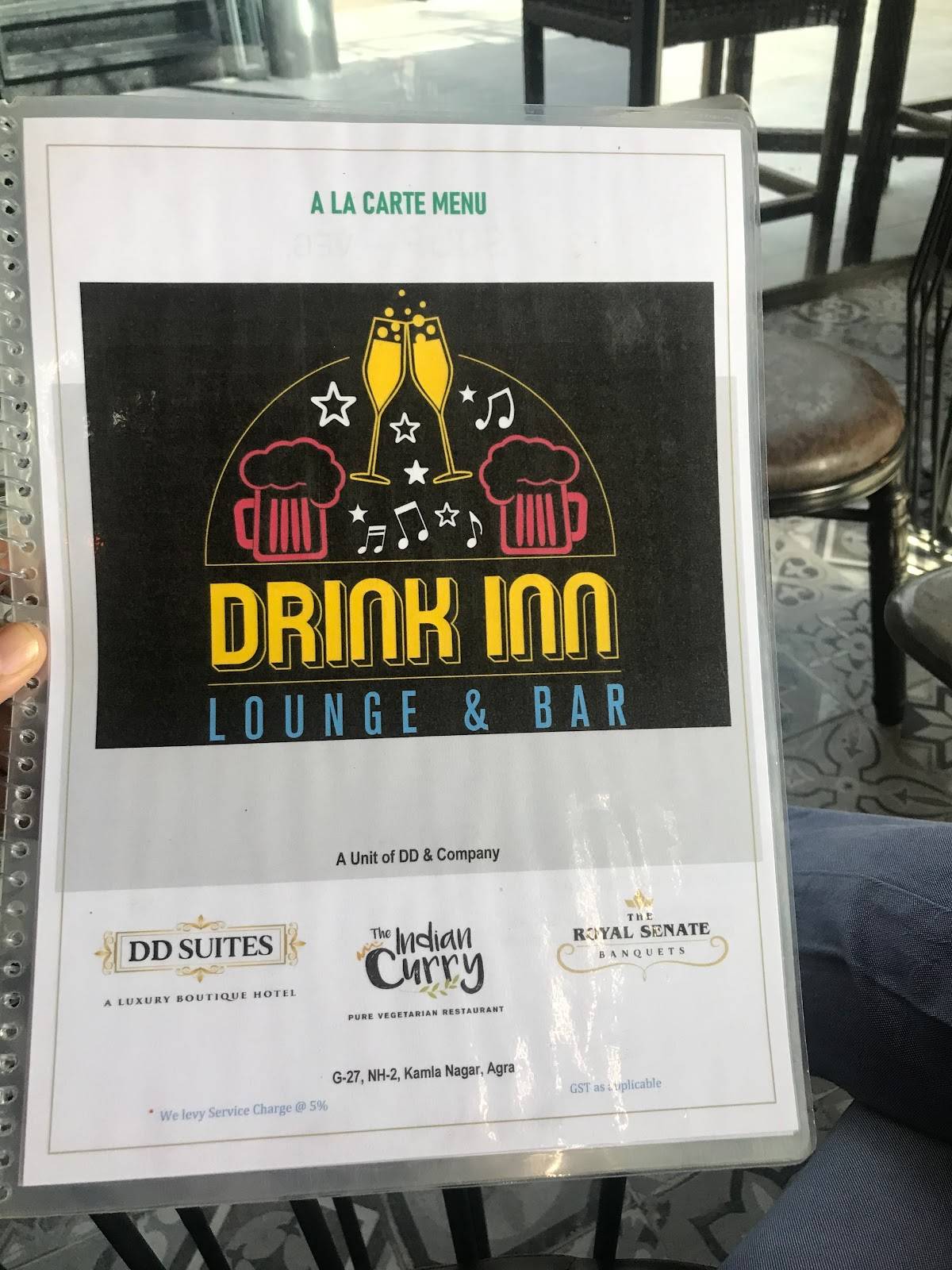 Drink Inn menu