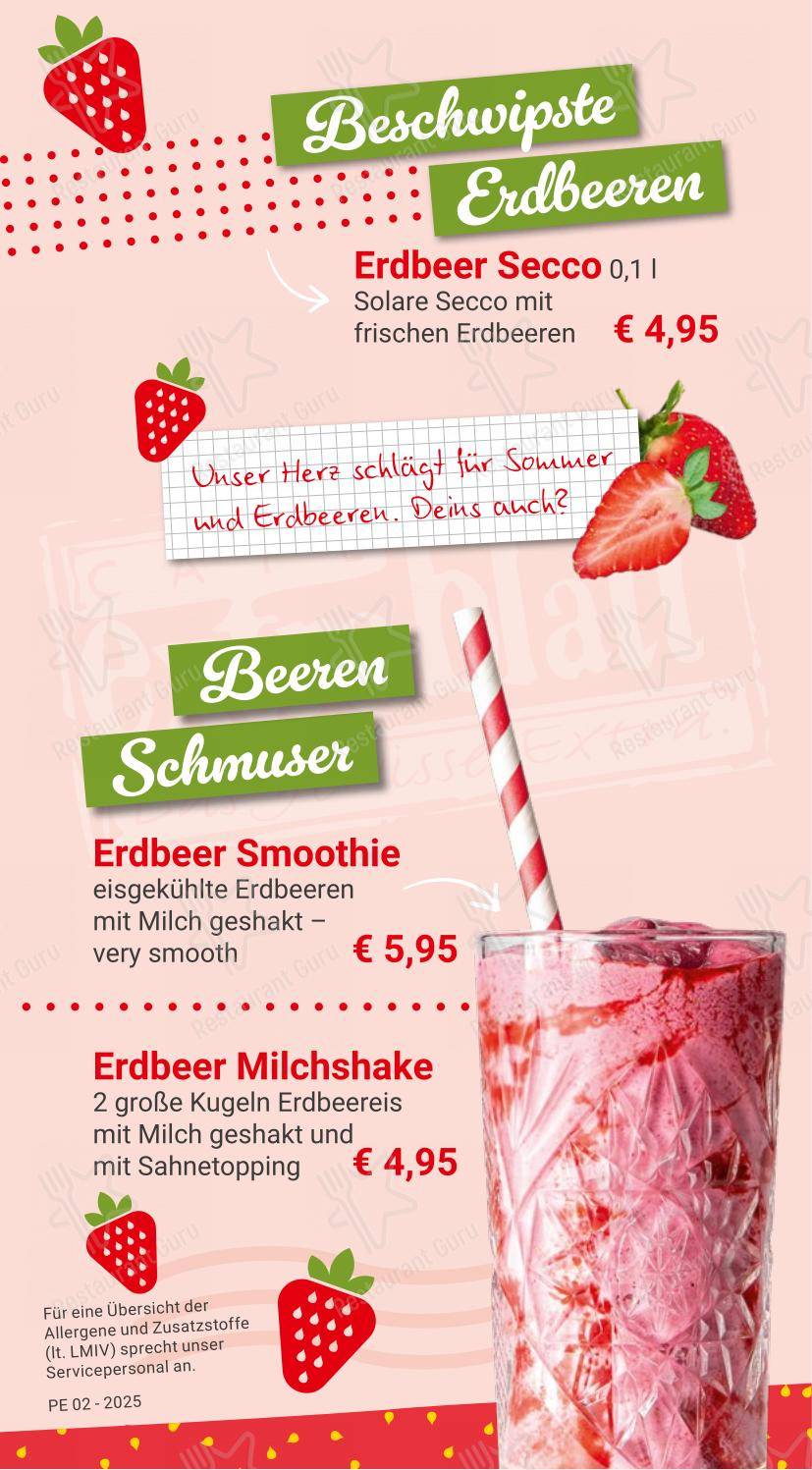 Коктейльная карта pour Cafe Extrablatt Köln Eigelstein pub et bar