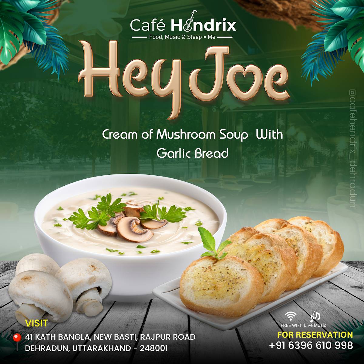 Café Hendrix Best Cafe Continental, Chinese, North Indian, Biryani, Kebab menu