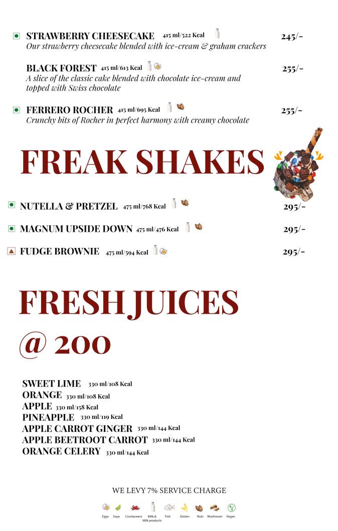 Mocha Cafe & Bar menu