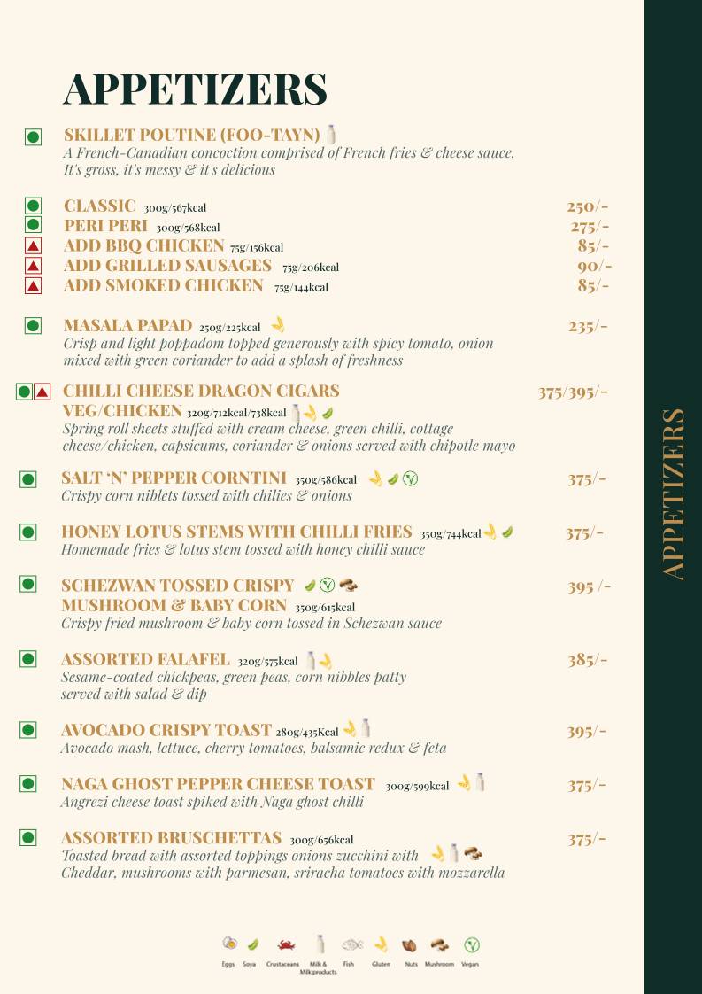 Mocha Cafe & Bar menu