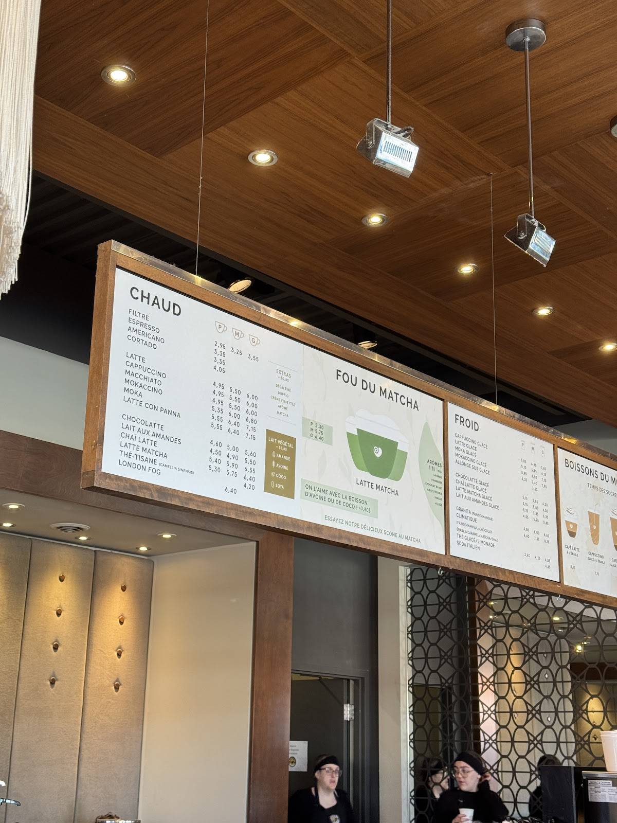 Menu de Café Morgane