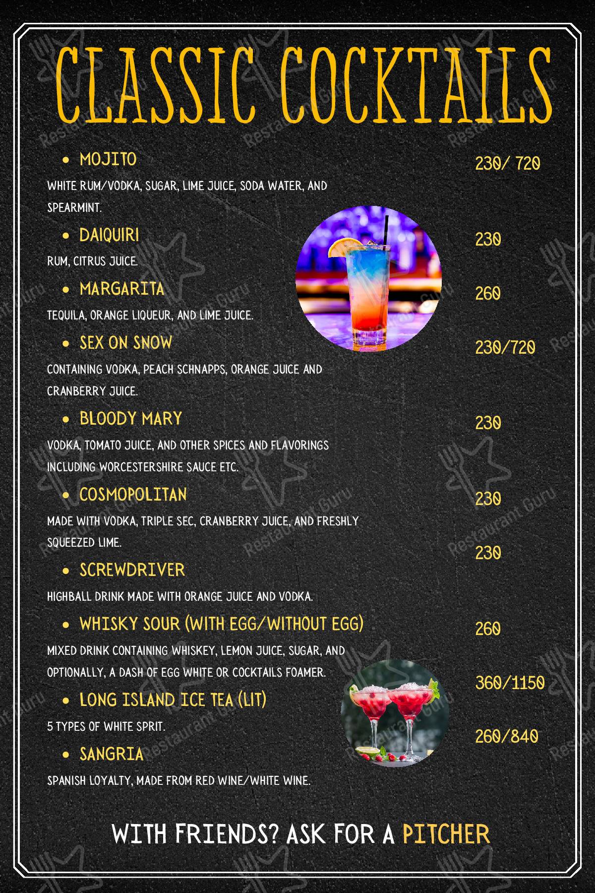 Cafe On the Rocks Pithoragarh menu