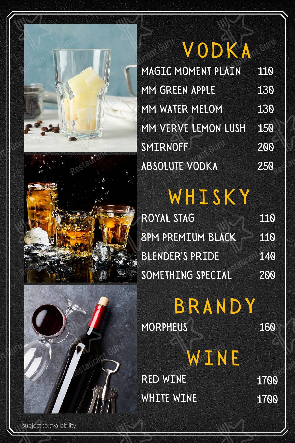 Cafe On the Rocks Pithoragarh menu