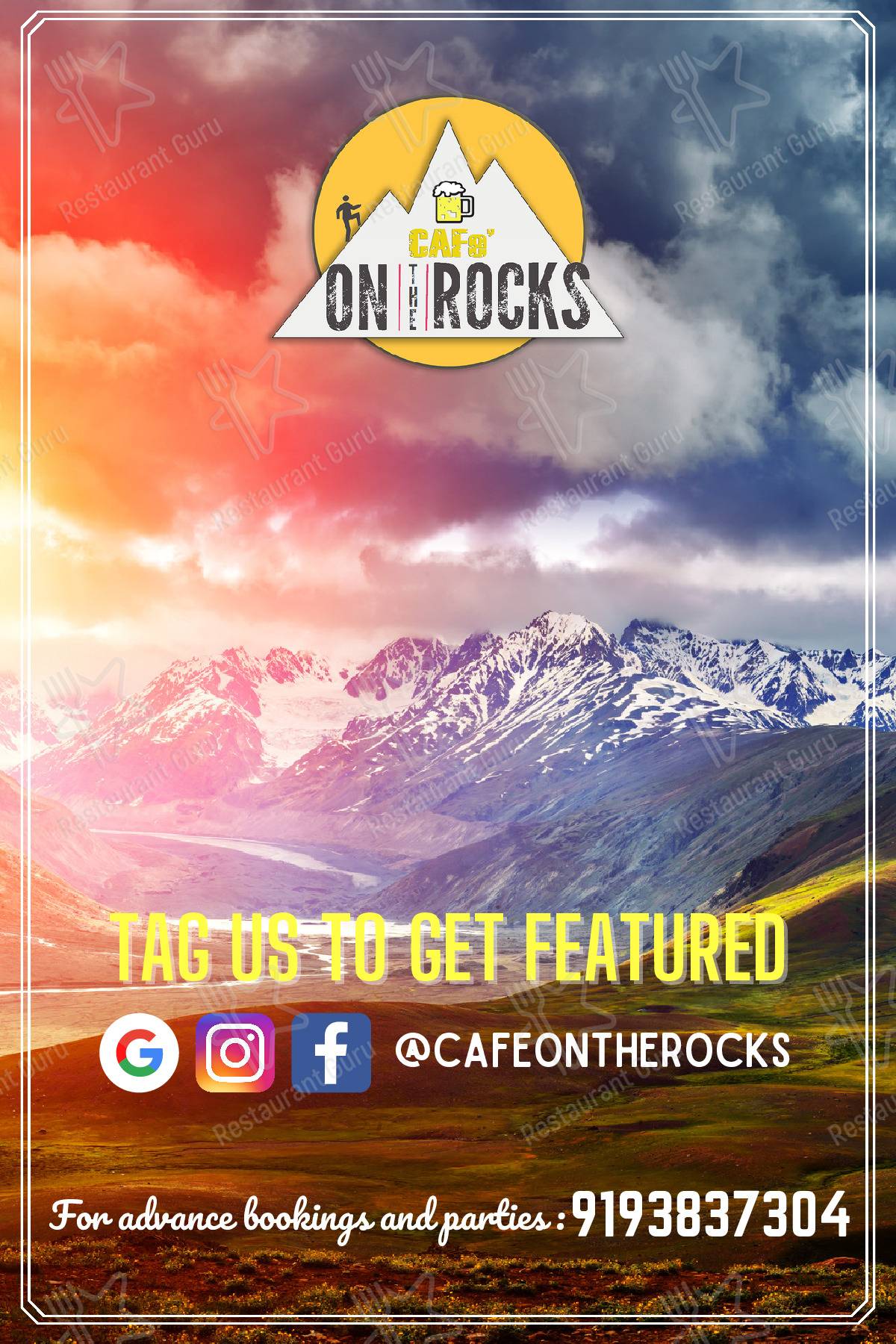 Cafe On the Rocks Pithoragarh menu