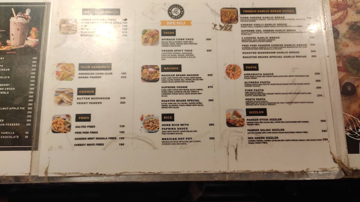 Menu at Roasted Beans Cafe, Ahmedabad