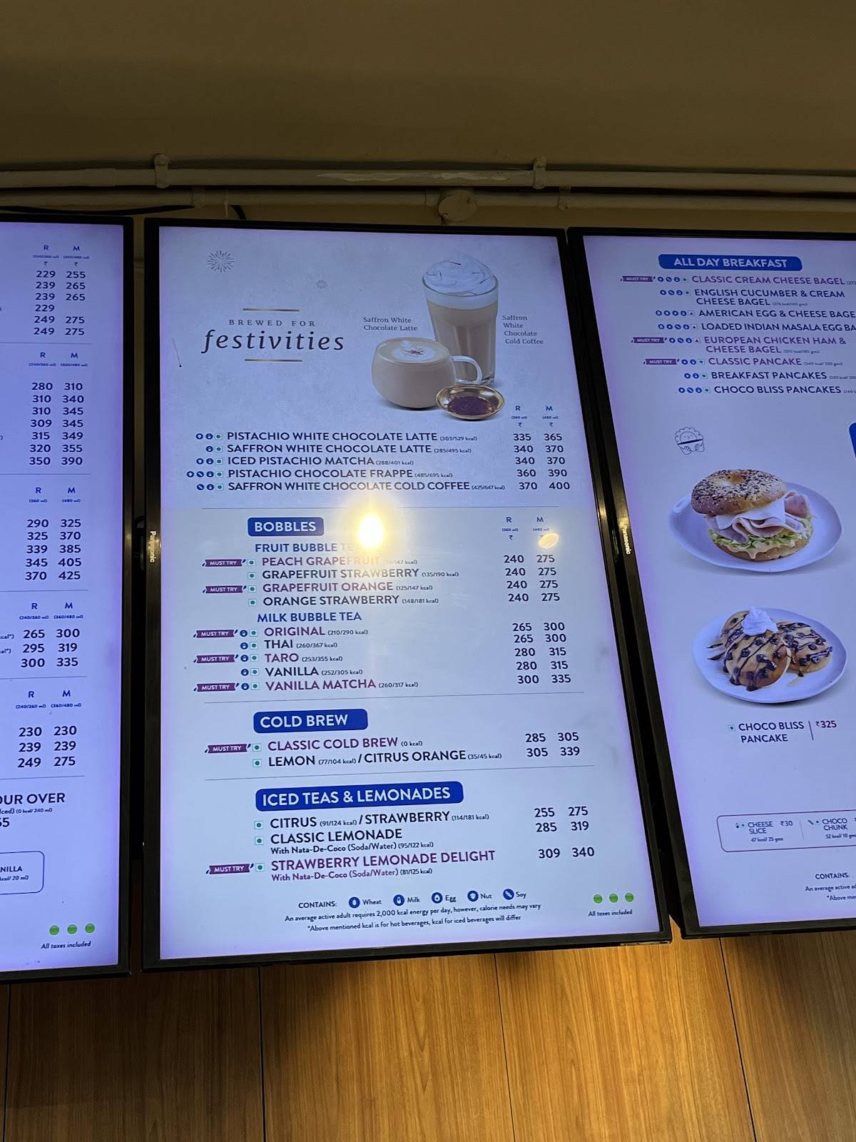 Third Wave Coffee menu