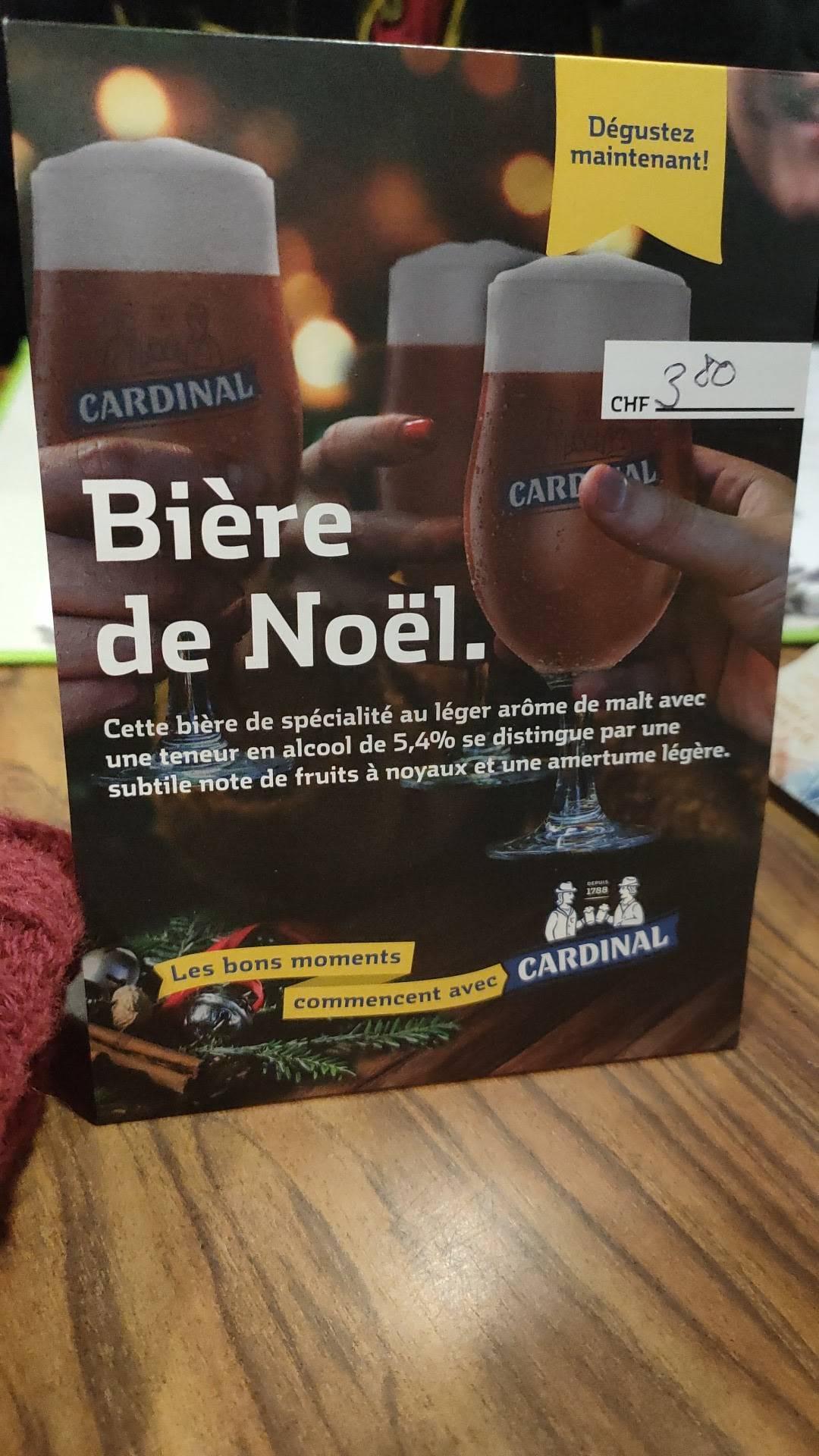 Menu di Café des Ormeaux 
