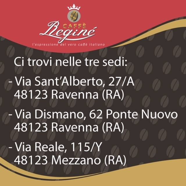 Menu di Caffè Reginè 