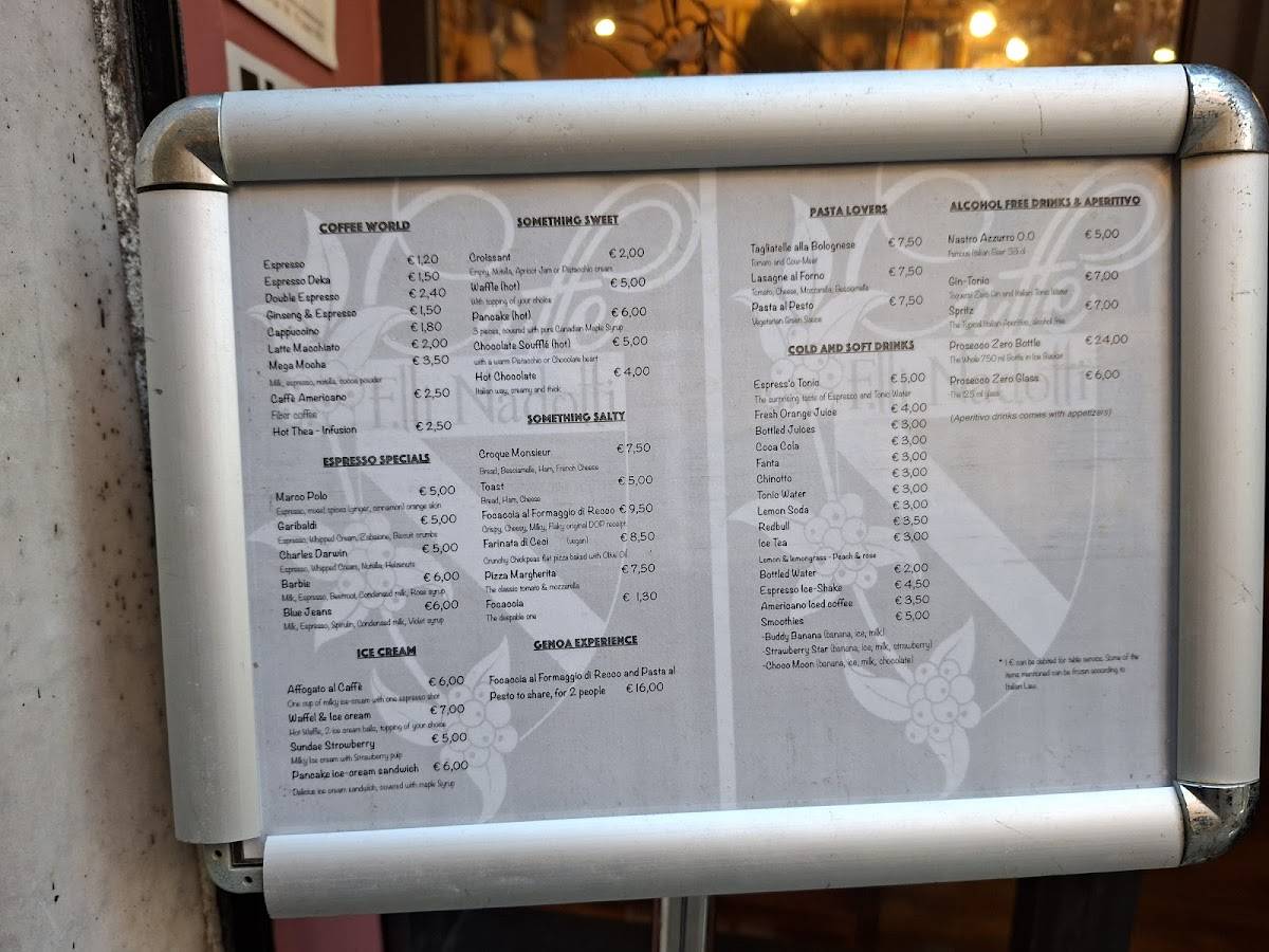 Menu di Caffe Fratelli Nadotti 